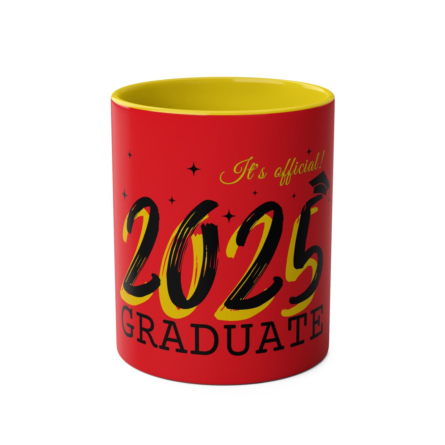 Graduate 2025 Two-Tone Coffee Mugs, 11oz