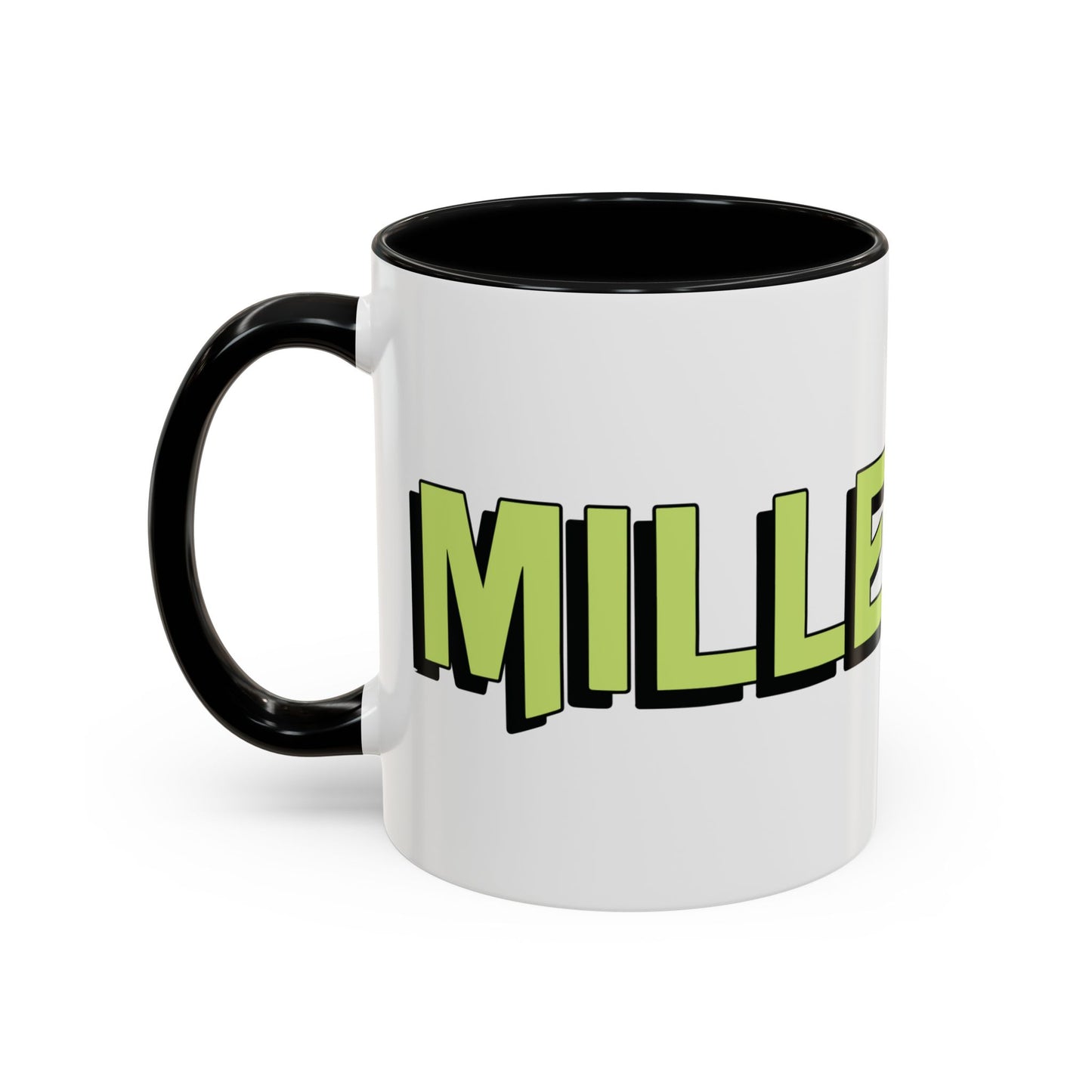 Coffee Mug - Green Black Accent Millennial (11oz)