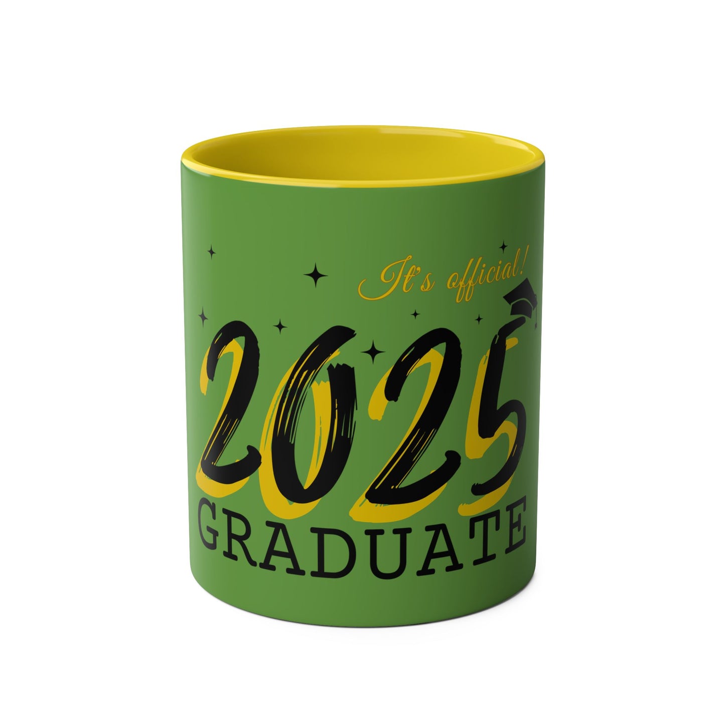 Graduate 2025 Two-Tone Coffee Mugs, 11oz