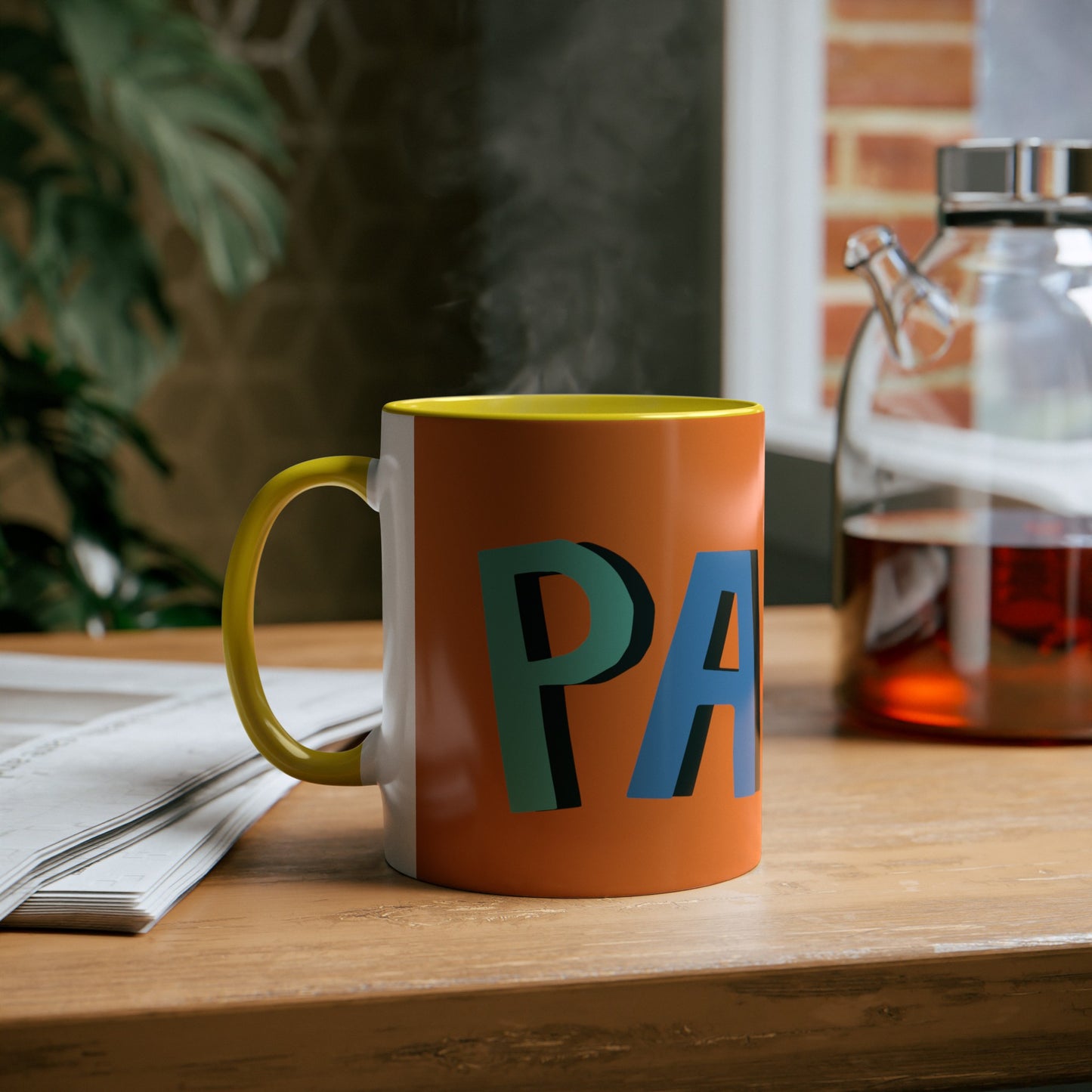 Papa Two-Tone Coffee Mugs, 11oz