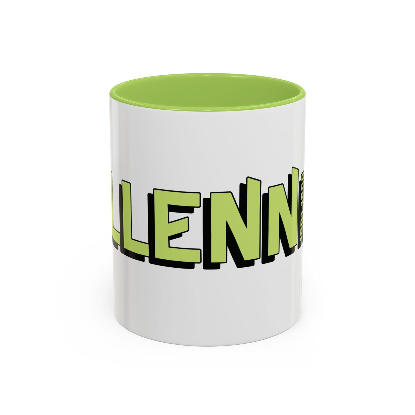 Coffee Mug - Green Black Accent Millennial (11oz)