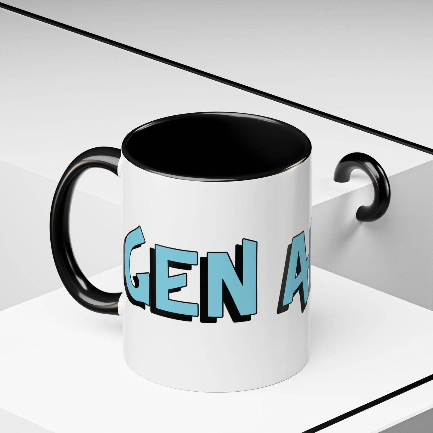 Coffee Mug: Gen Alpha Blue Black Accent (11oz)