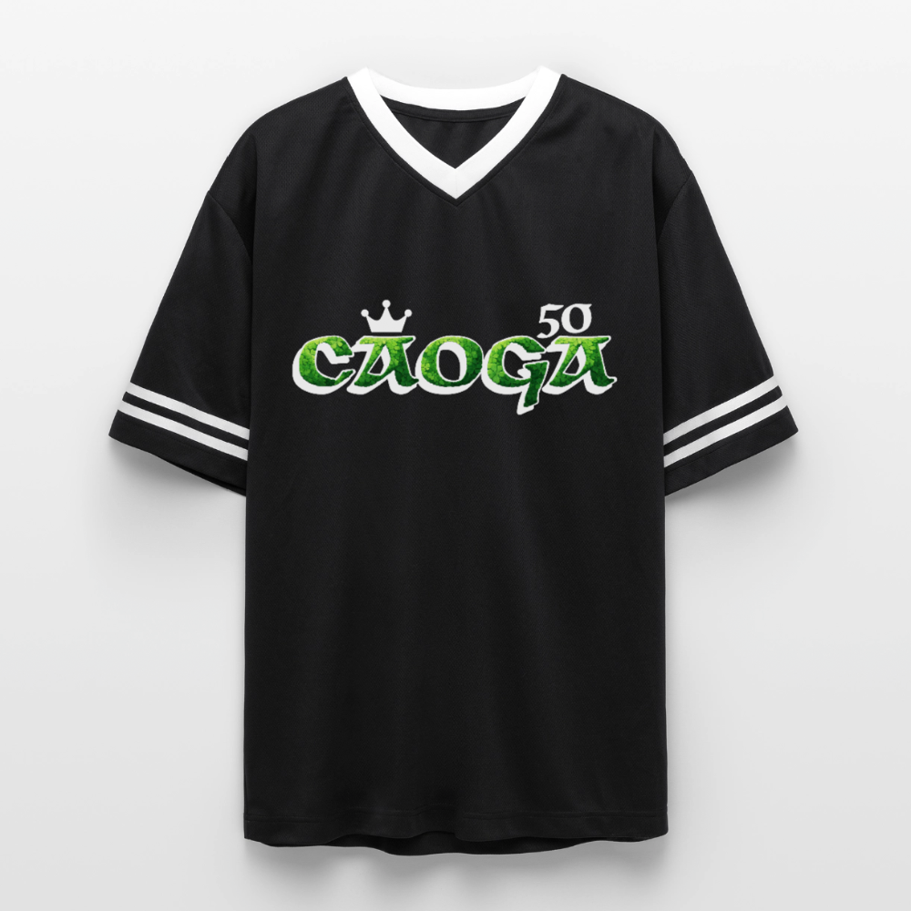 Irish Gaelic 50 Football Style Mesh T-Shirt - black/white