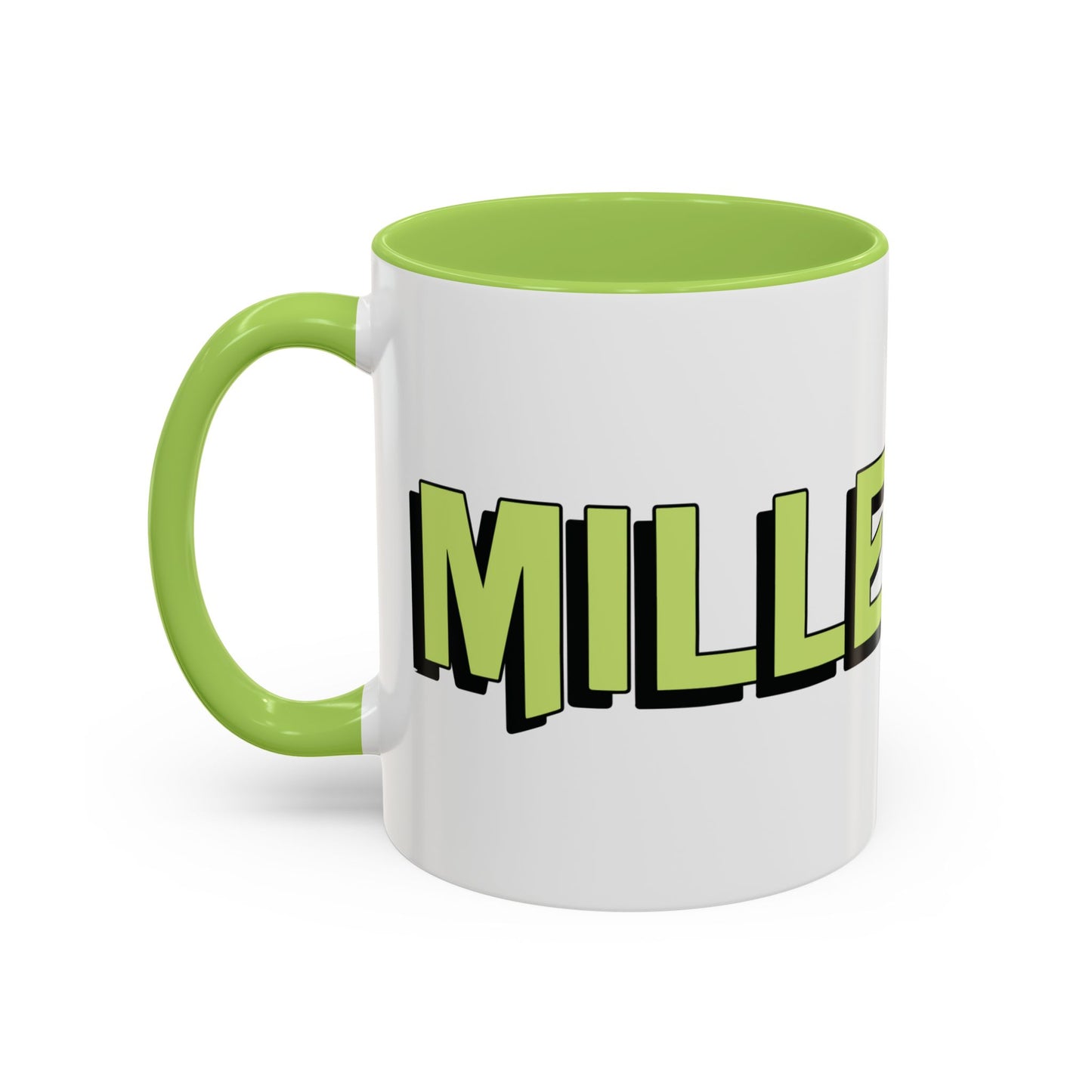 Coffee Mug - Green Black Accent Millennial (11oz)
