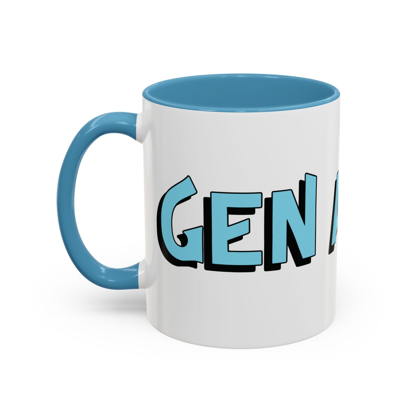 Coffee Mug: Gen Alpha Blue Black Accent (11oz)