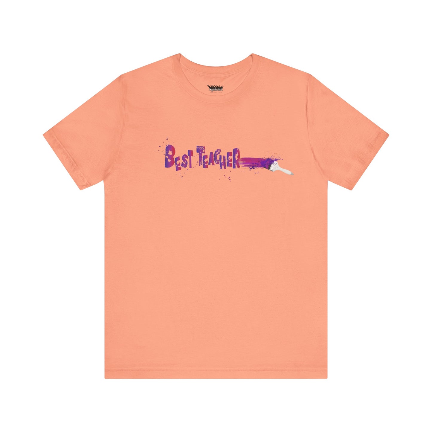Best Teacher Paintbrush Unisex Jersey Short Sleeve Tee