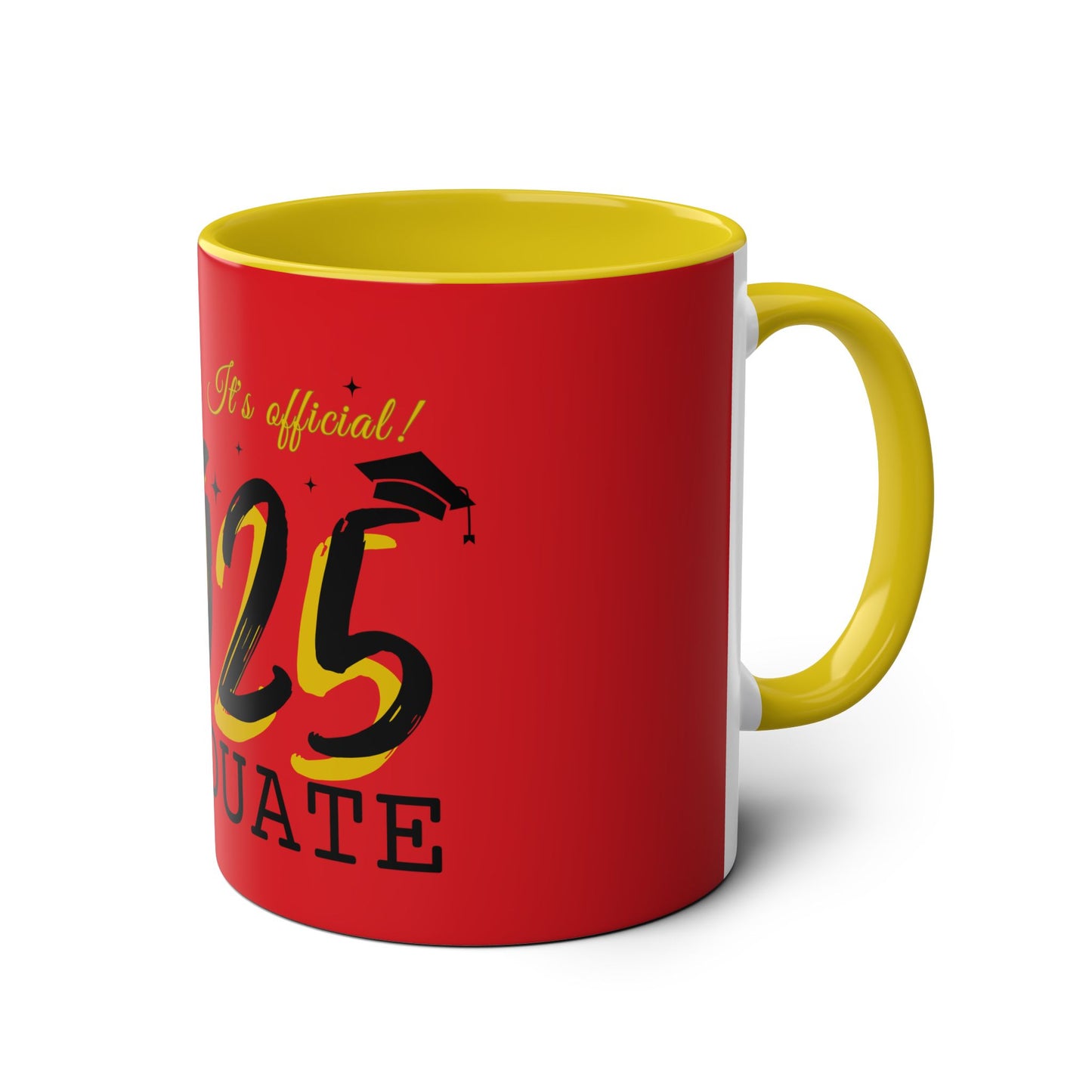 Graduate 2025 Two-Tone Coffee Mugs, 11oz
