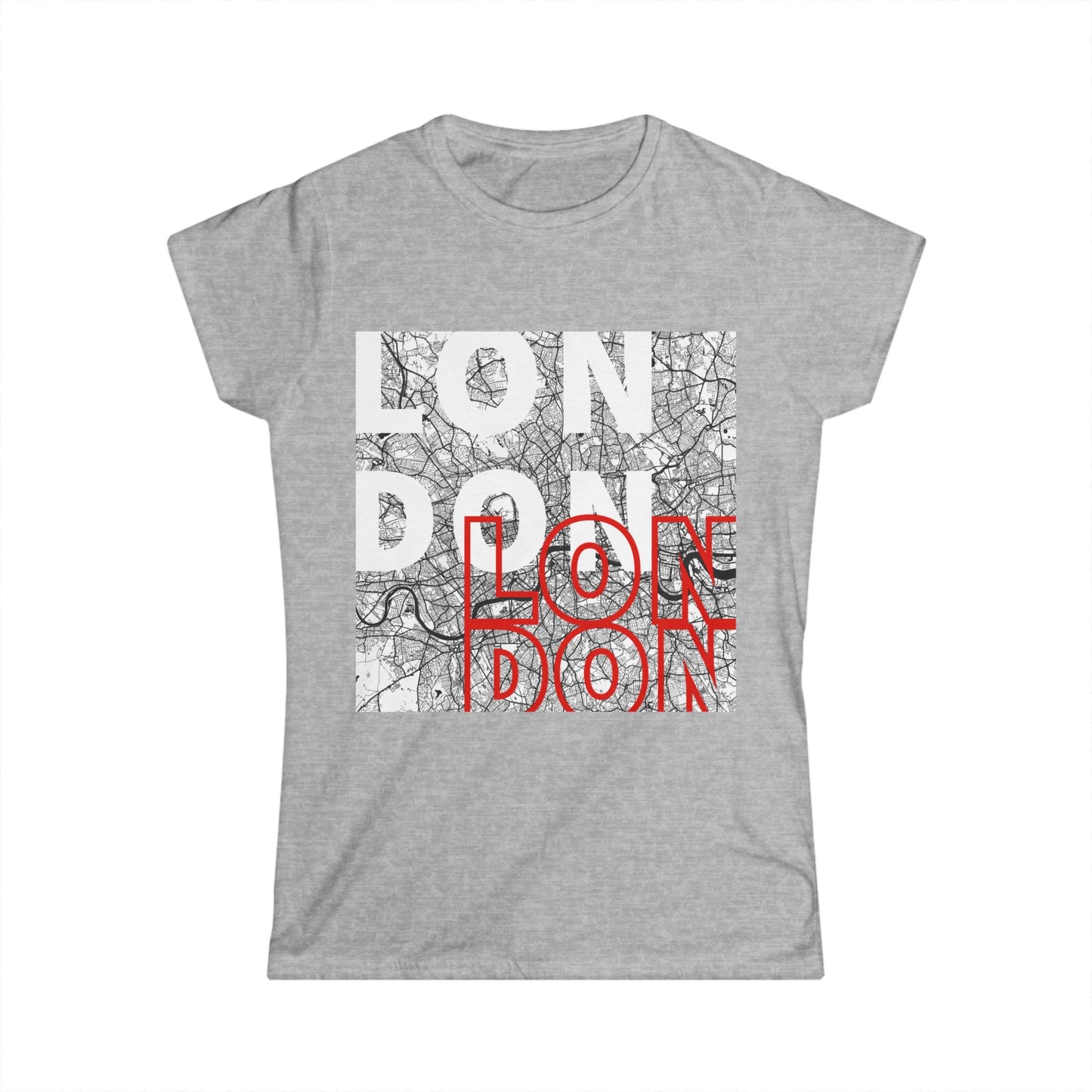 London Map Women's Softstyle Tee