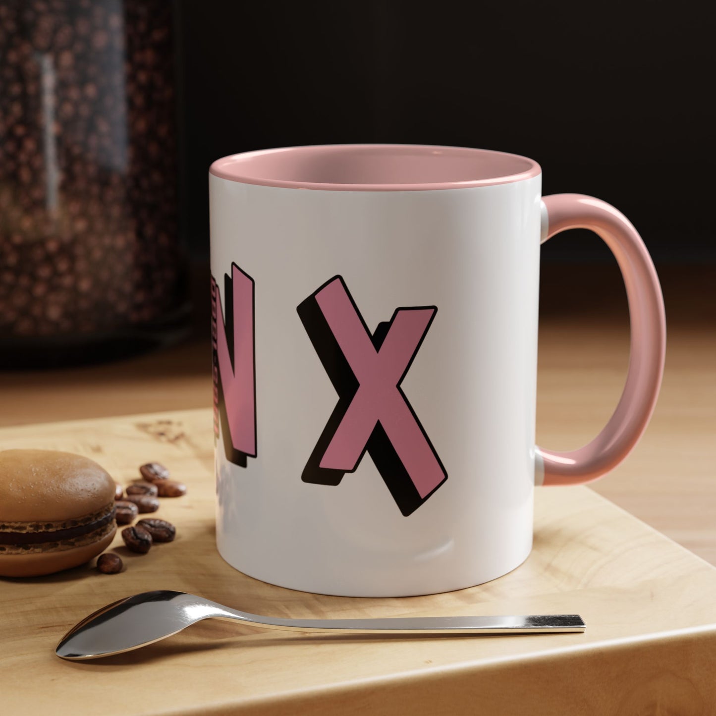 Coffee Mug - Gen X Pink Black Accent (11oz)