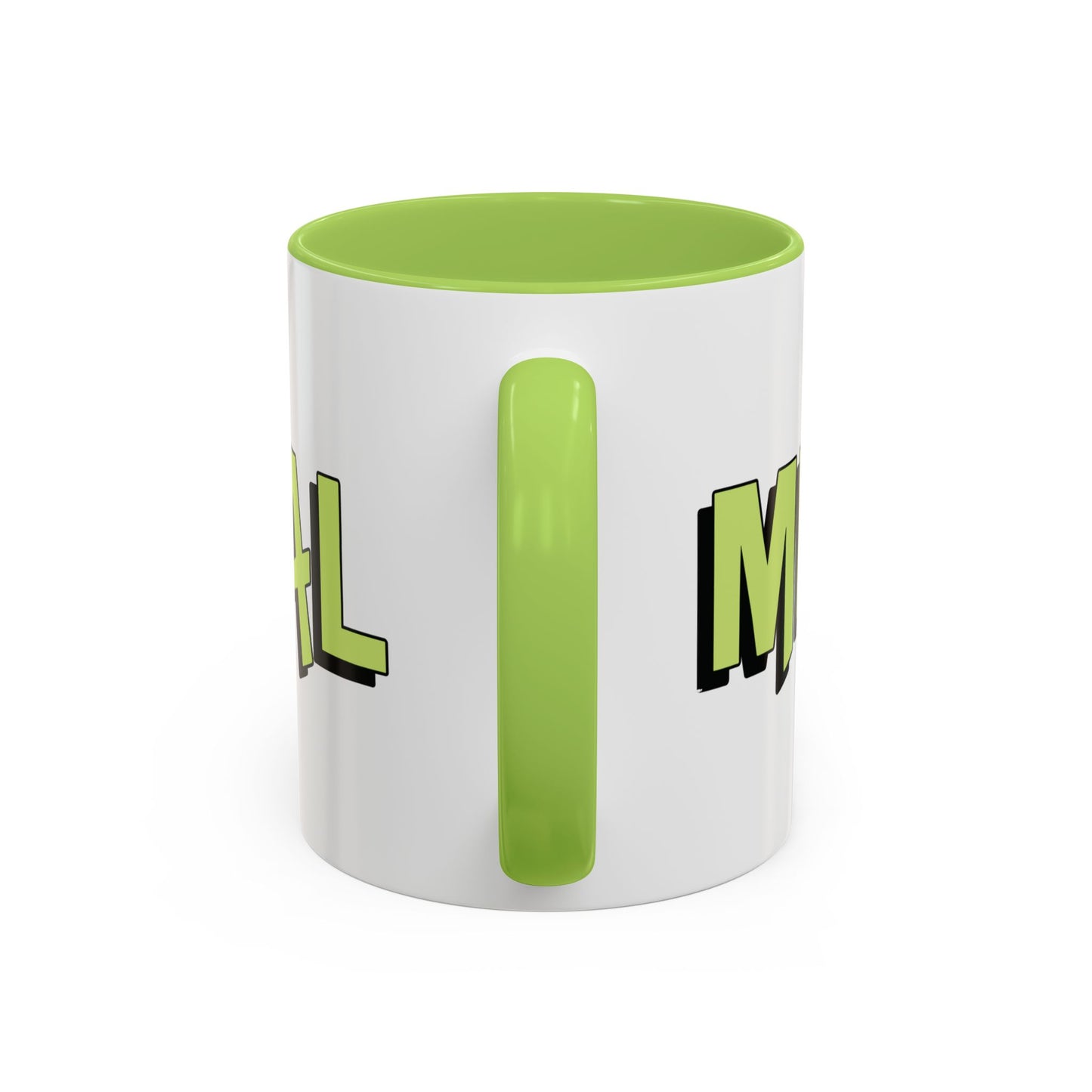 Coffee Mug - Green Black Accent Millennial (11oz)
