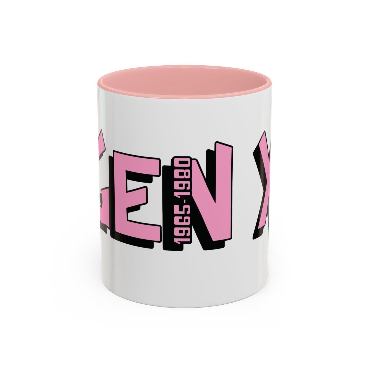 Coffee Mug - Gen X Pink Black Accent (11oz)