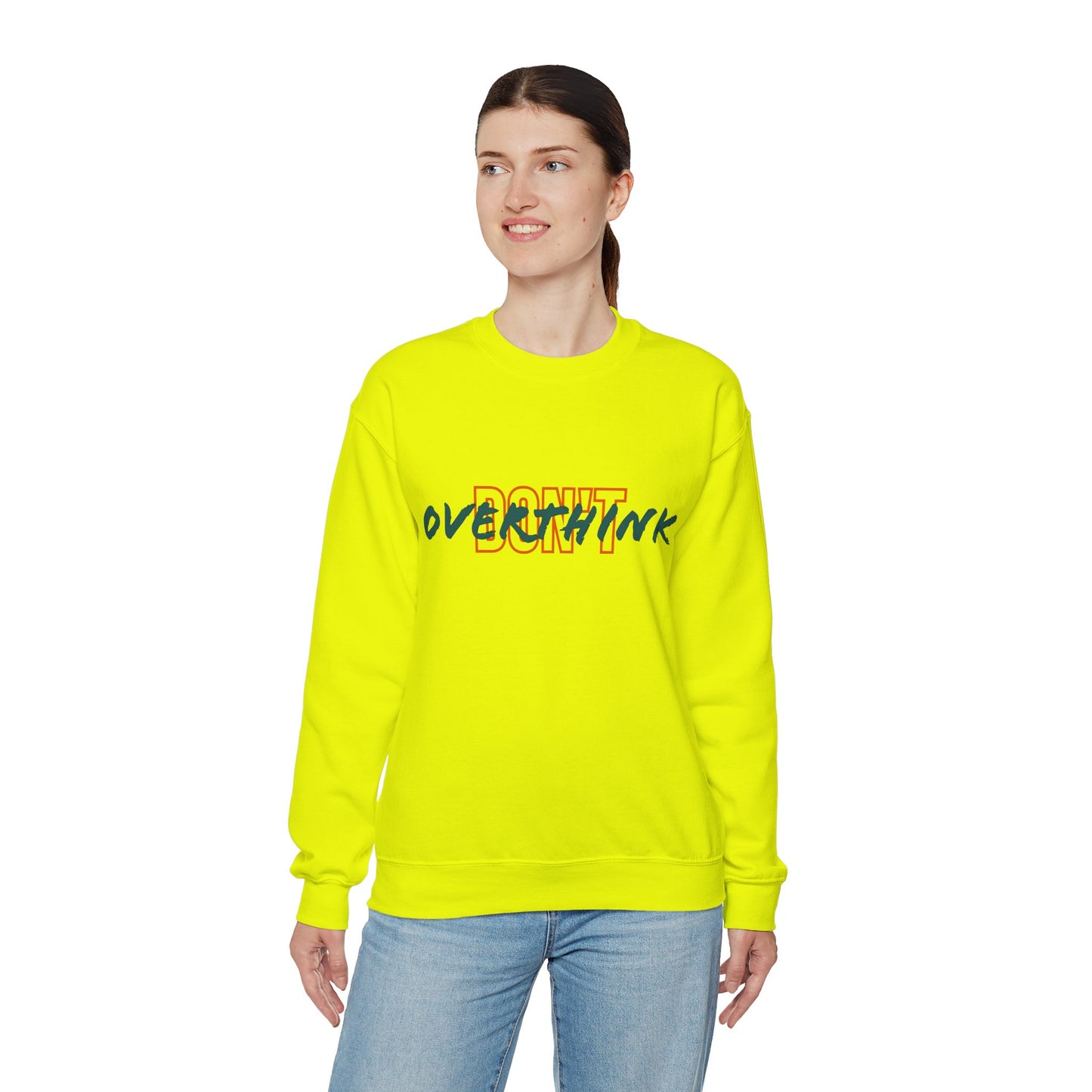 Don't Overthink Unisex Heavy Blend™ Crewneck Sweatshirt