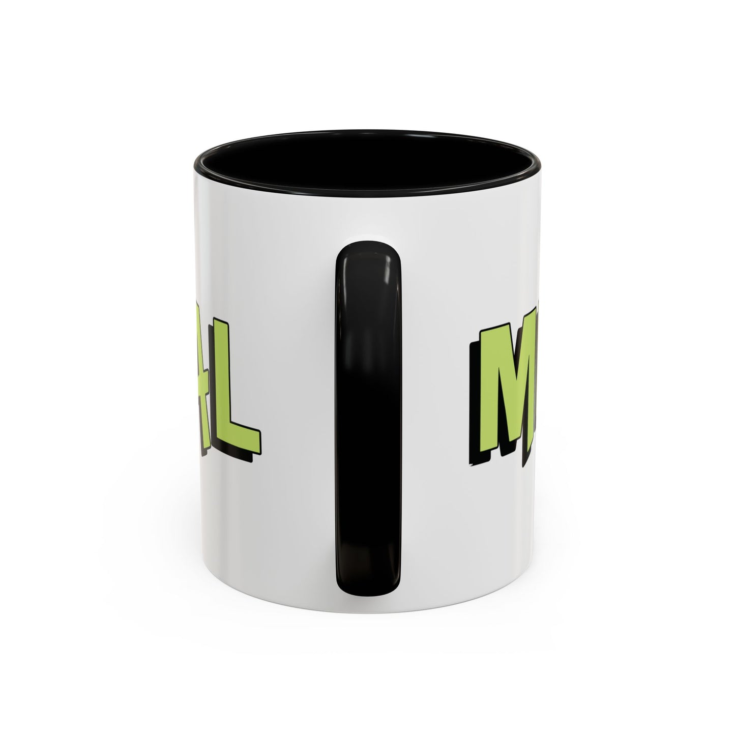 Coffee Mug - Green Black Accent Millennial (11oz)