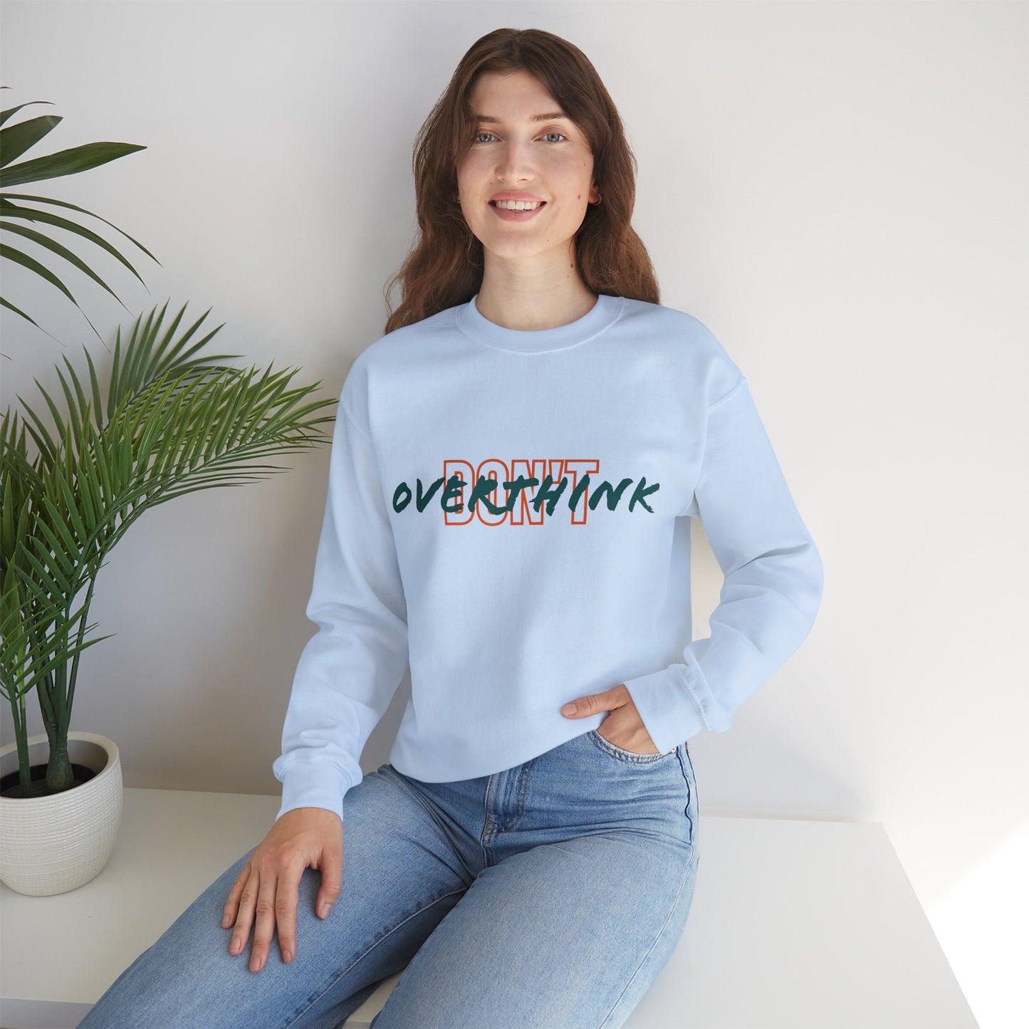 Don't Overthink Unisex Heavy Blend™ Crewneck Sweatshirt