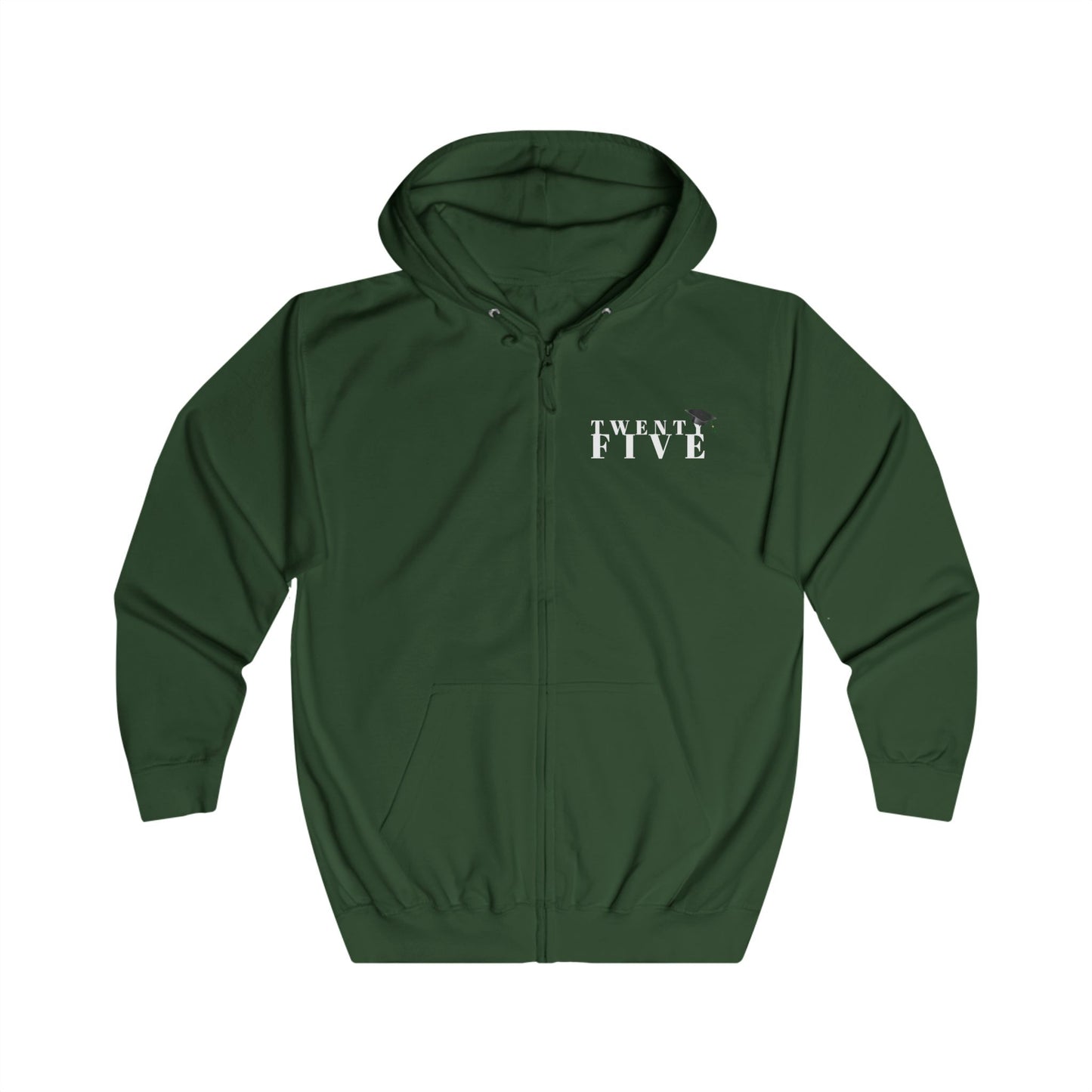 Graduate 2025 Unisex Full Zip Hoodie