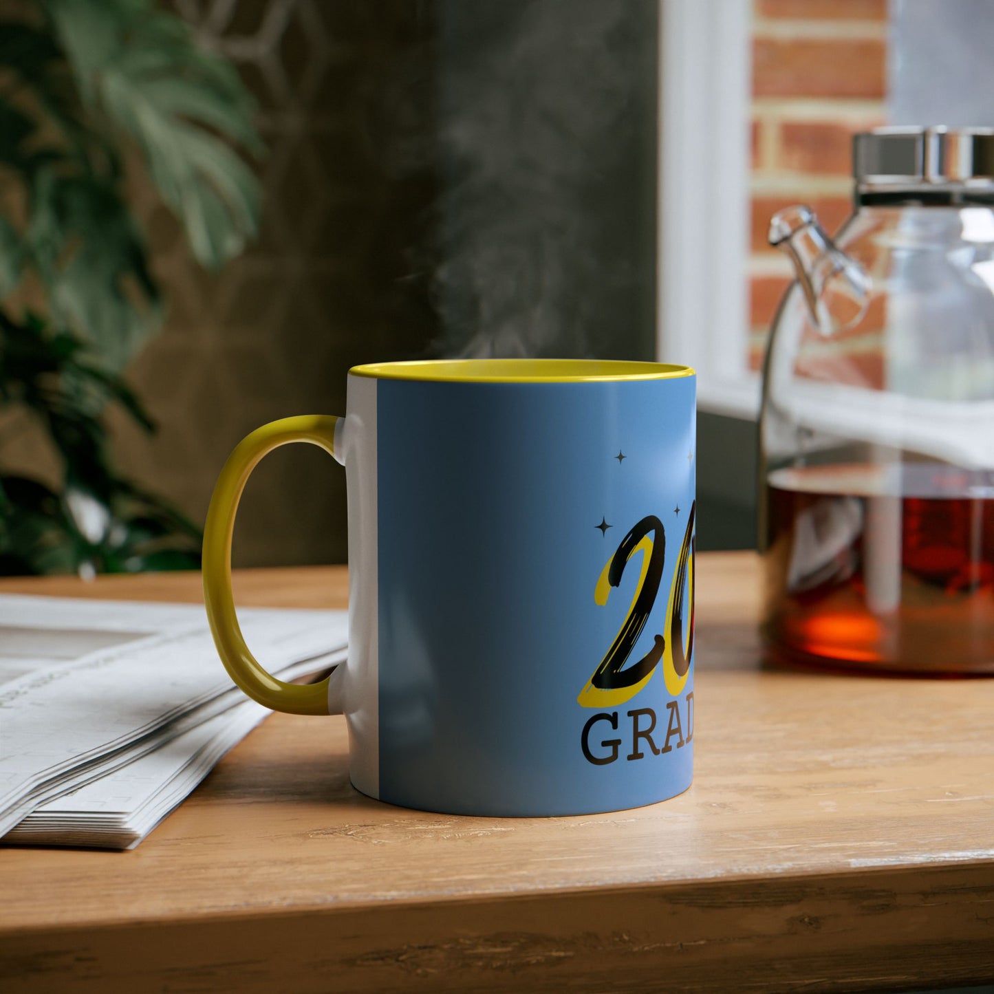 Graduate 2025 Two-Tone Coffee Mugs, 11oz