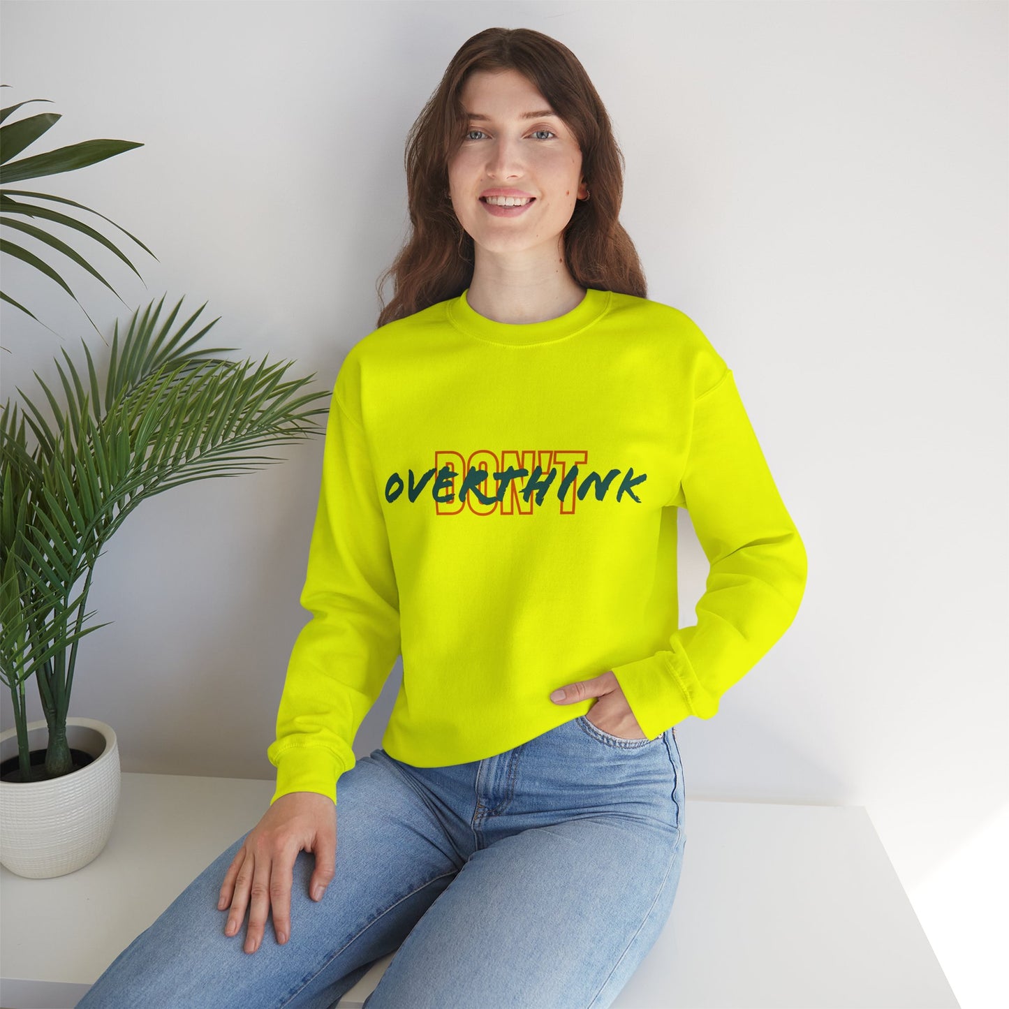 Don't Overthink Unisex Heavy Blend™ Crewneck Sweatshirt