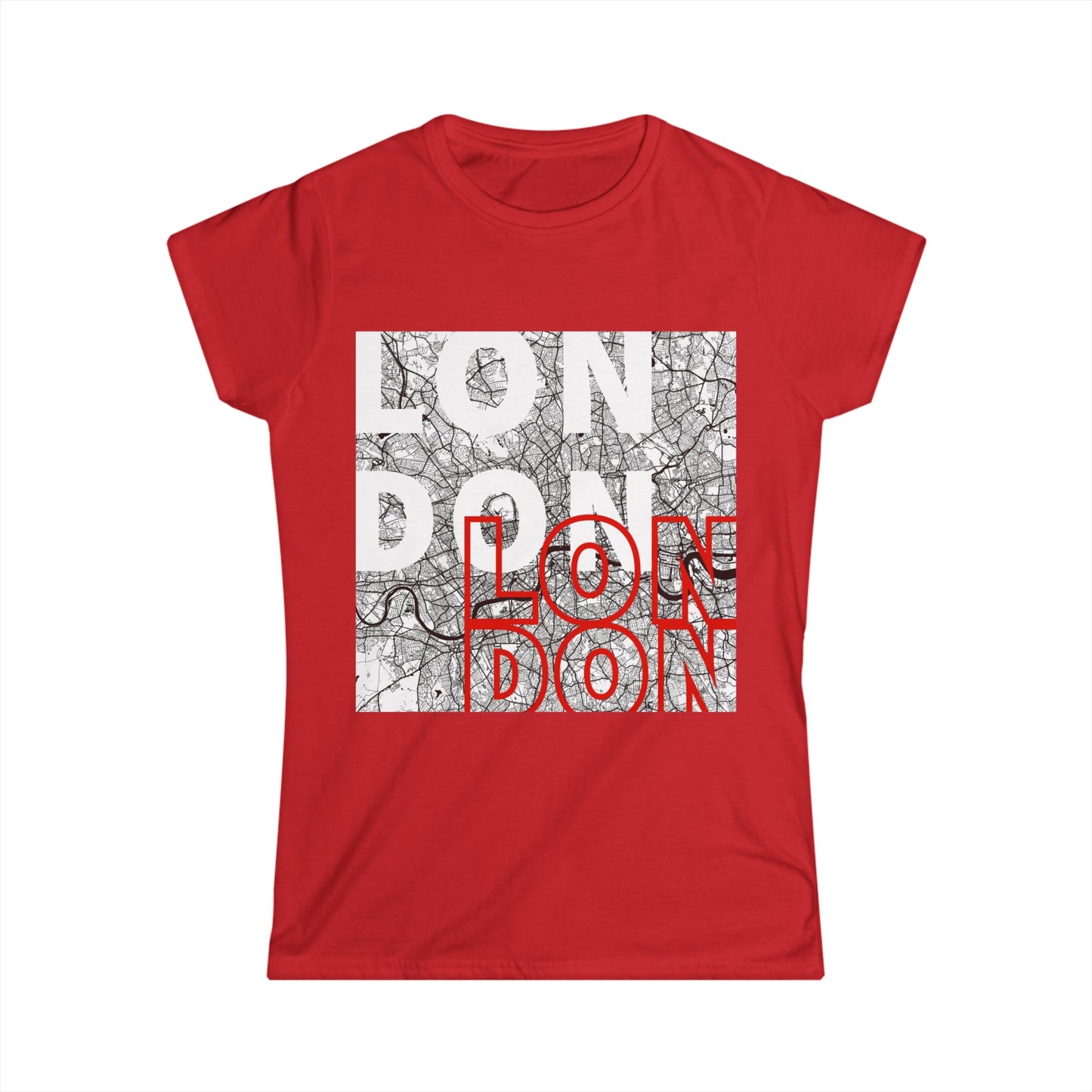 London Map Women's Softstyle Tee