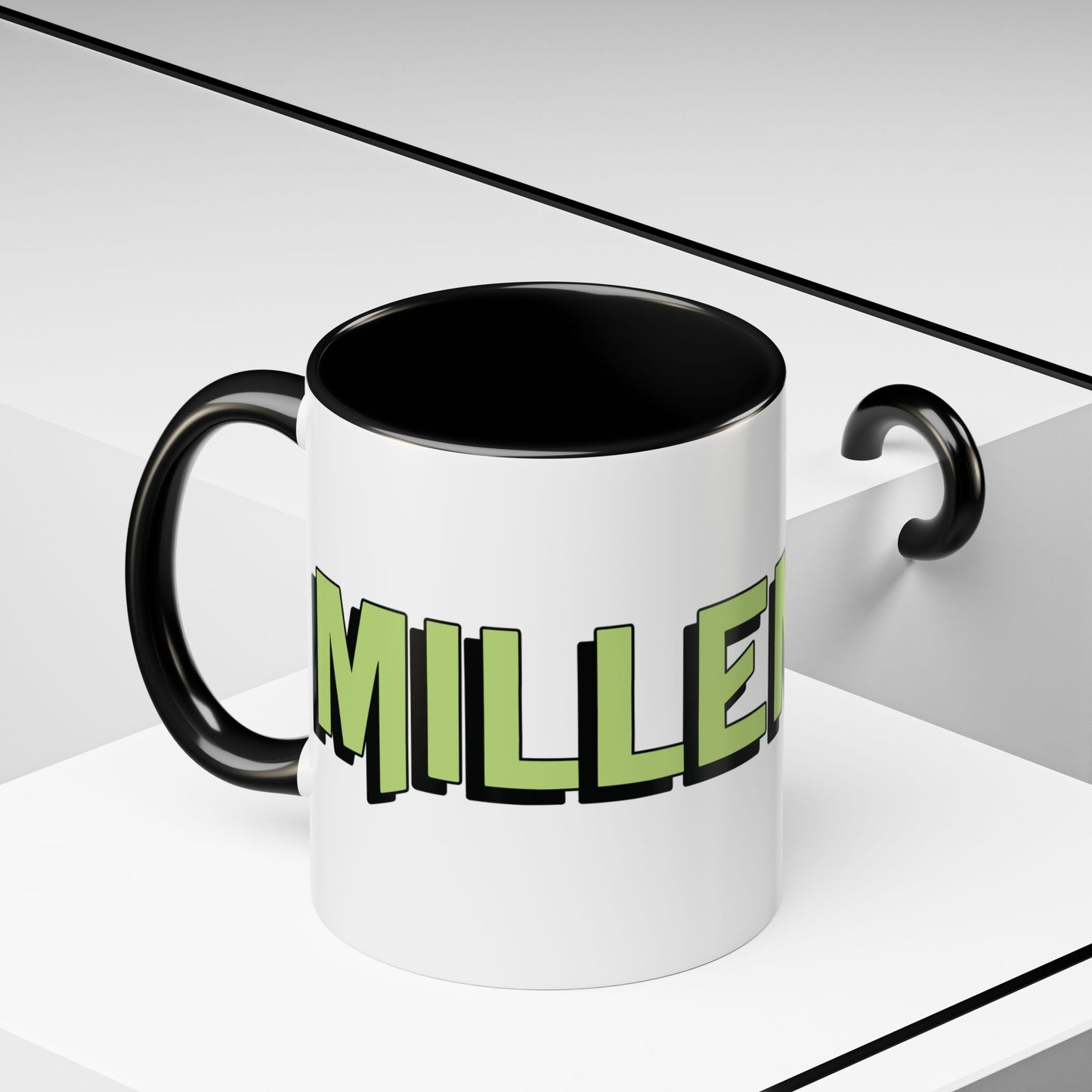 Coffee Mug - Millennial Green Black Accent (11oz)