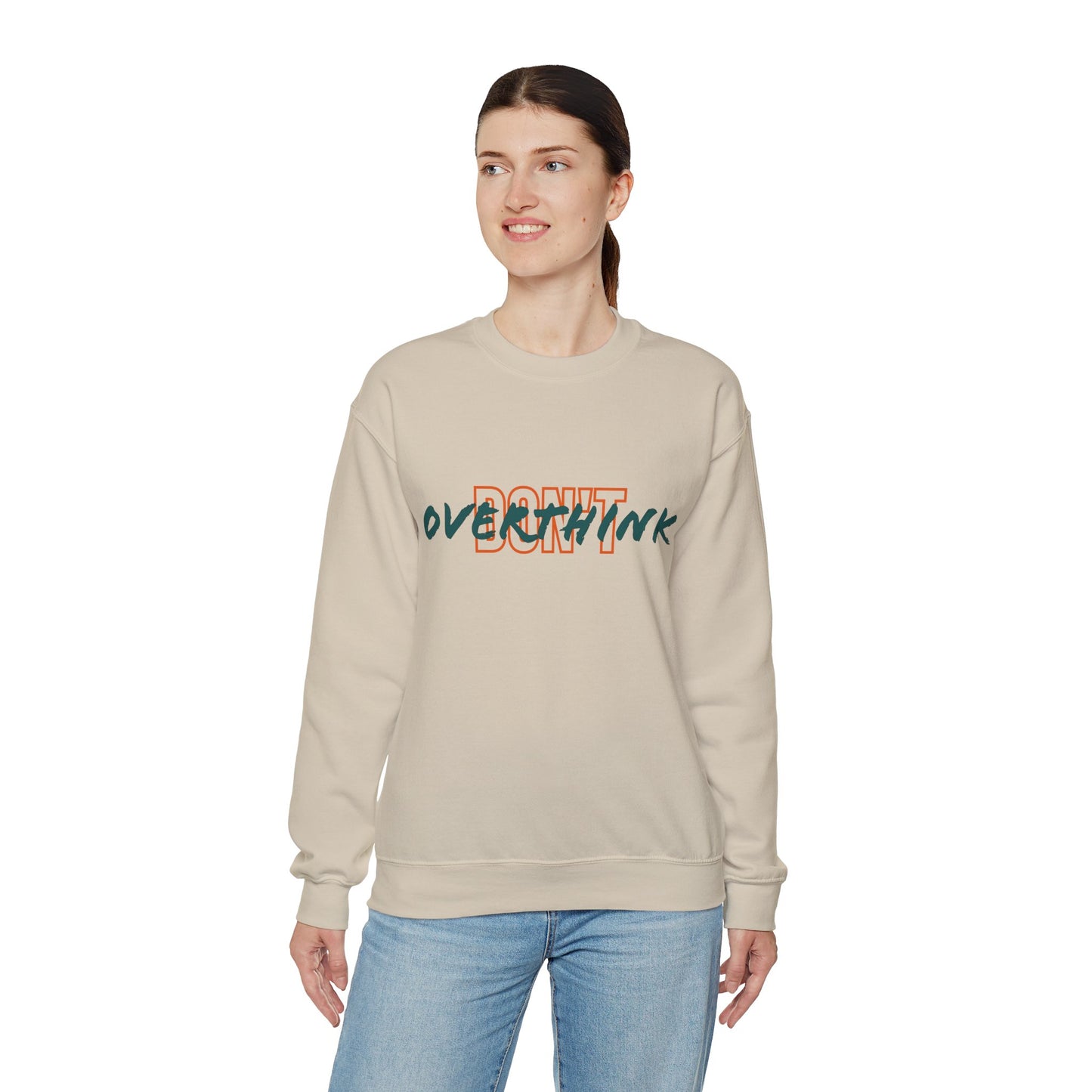 Don't Overthink Unisex Heavy Blend™ Crewneck Sweatshirt