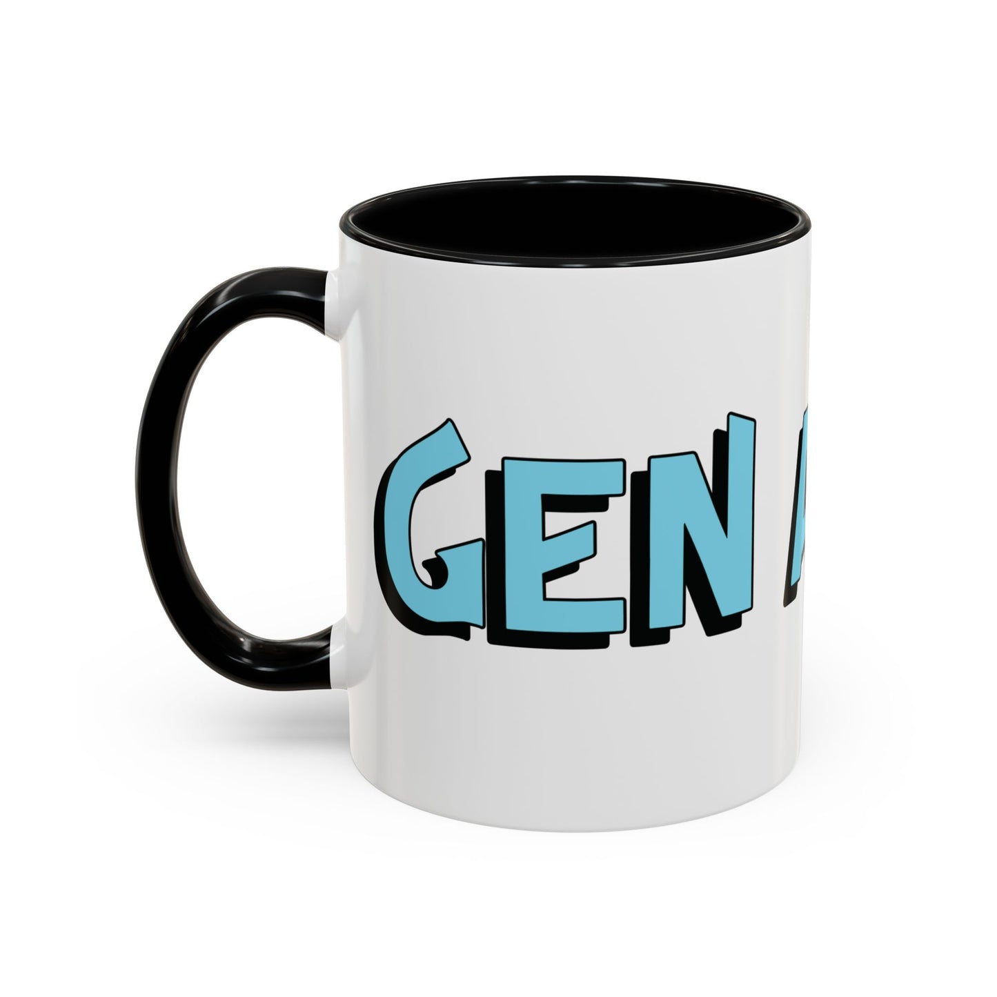 Coffee Mug: Gen Alpha Blue Black Accent (11oz)