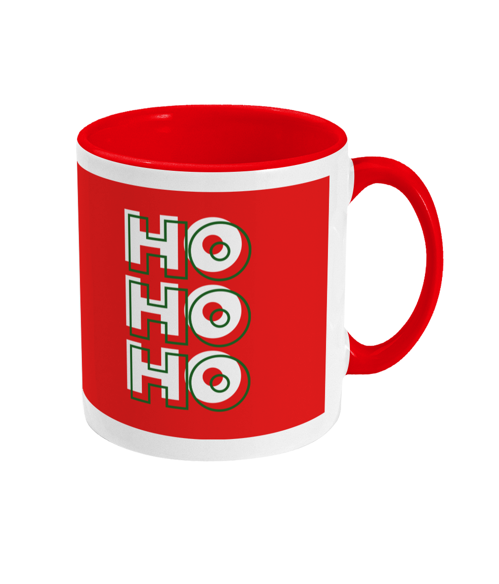 Christmas Two Toned Red/White Mug Hohoho