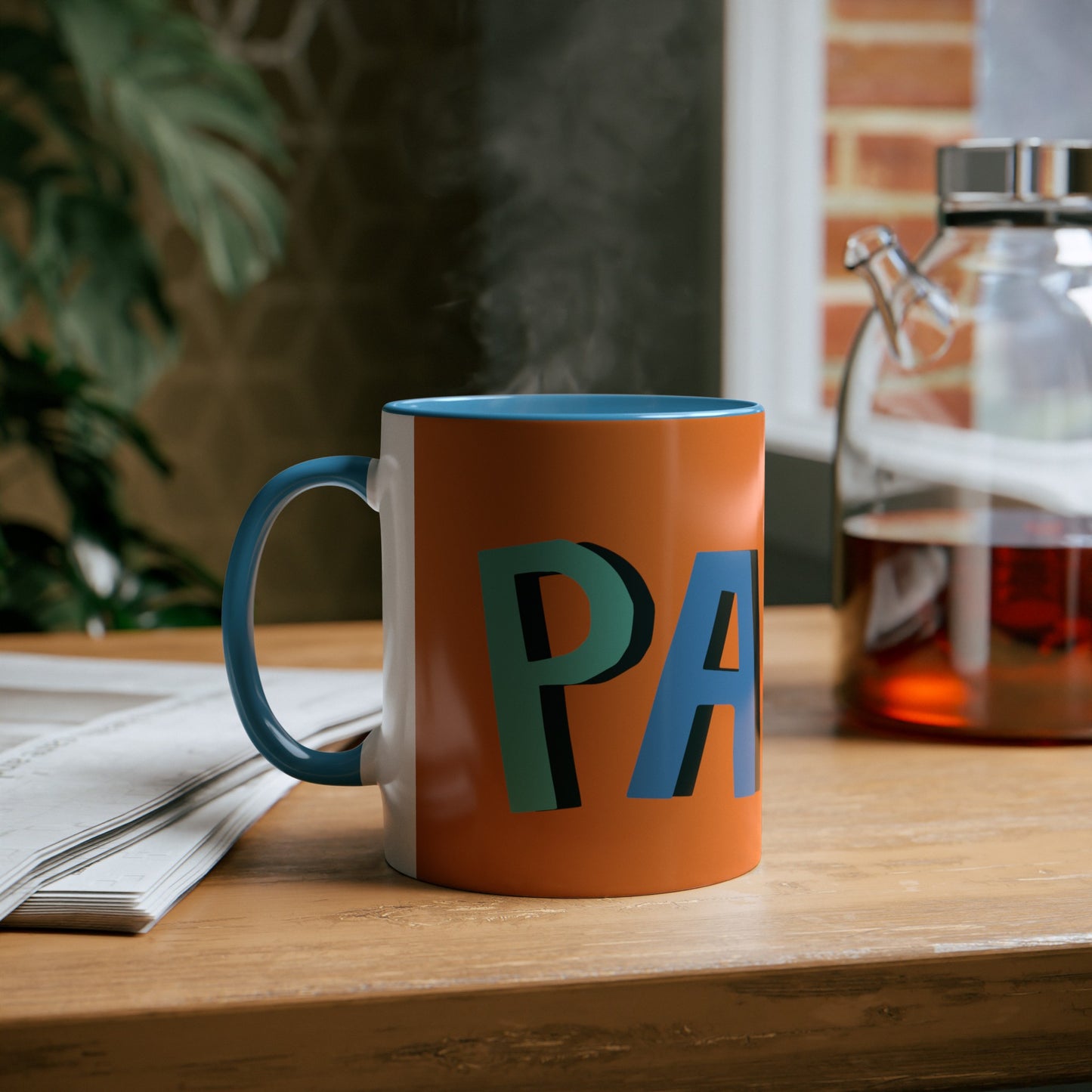 Papa Two-Tone Coffee Mugs, 11oz