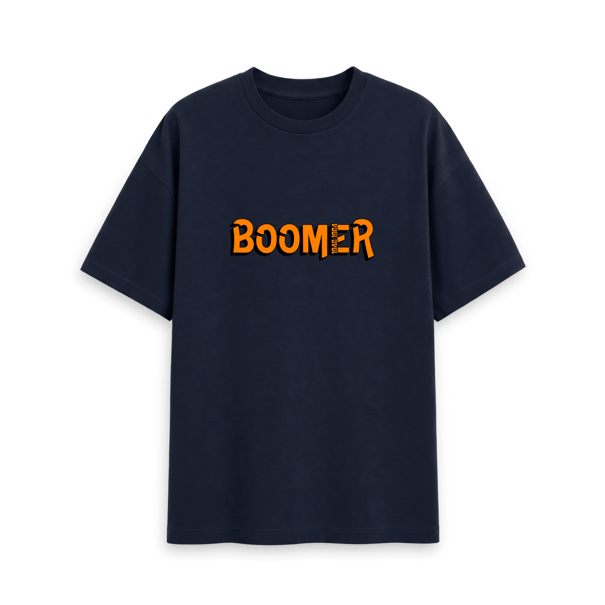 Navy Printed T-shirt Front