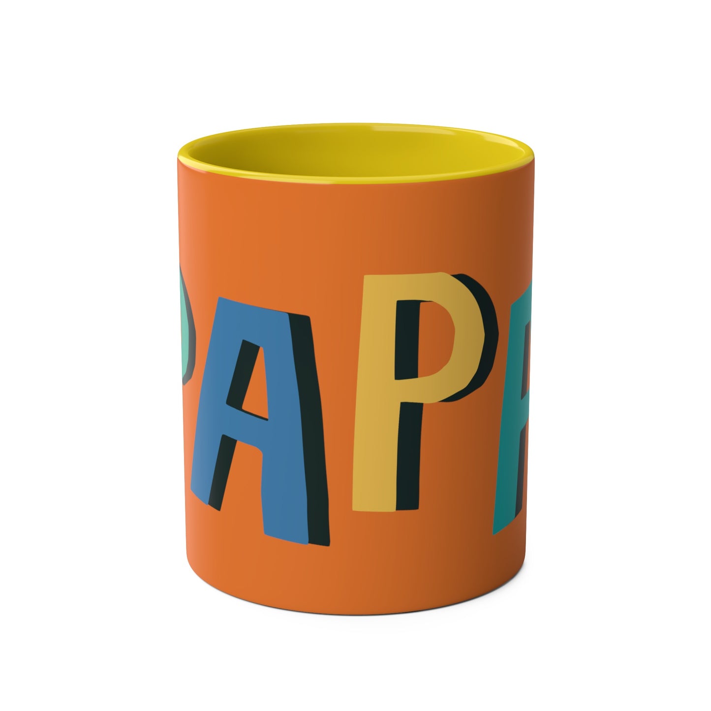 Papa Two-Tone Coffee Mugs, 11oz