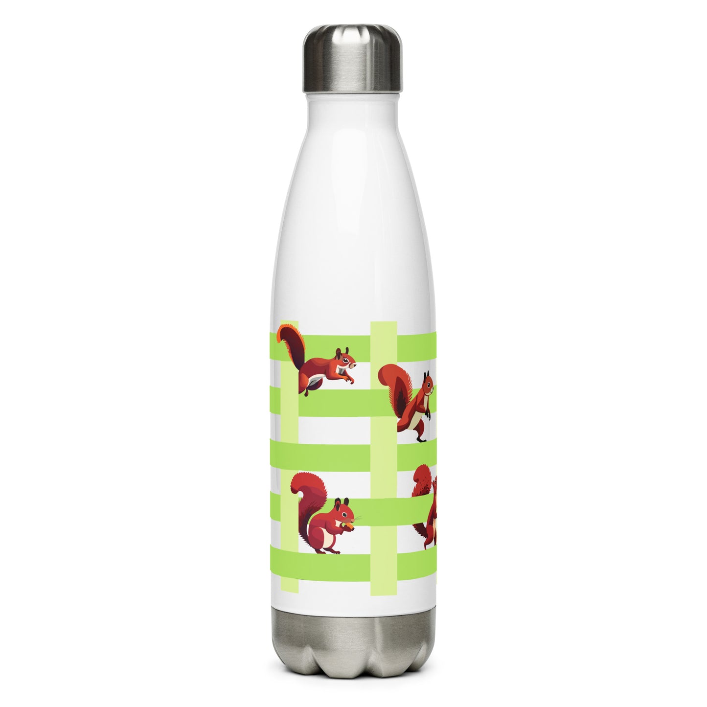 Playing Squirrel Stainless steel water bottle