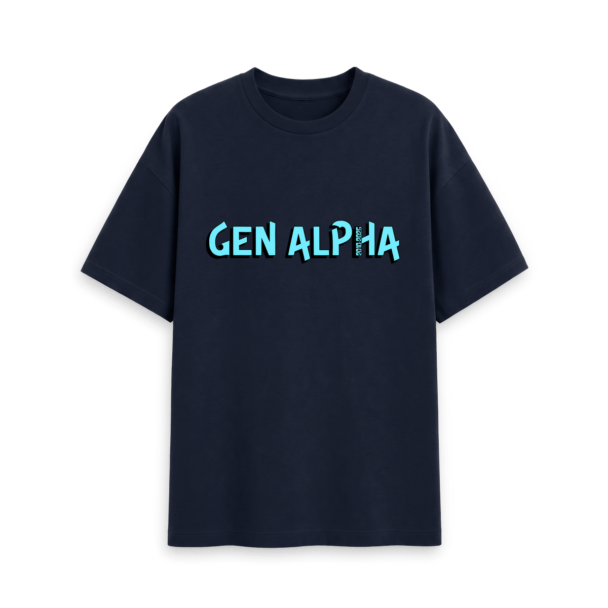 Navy Printed T-shirt Front
