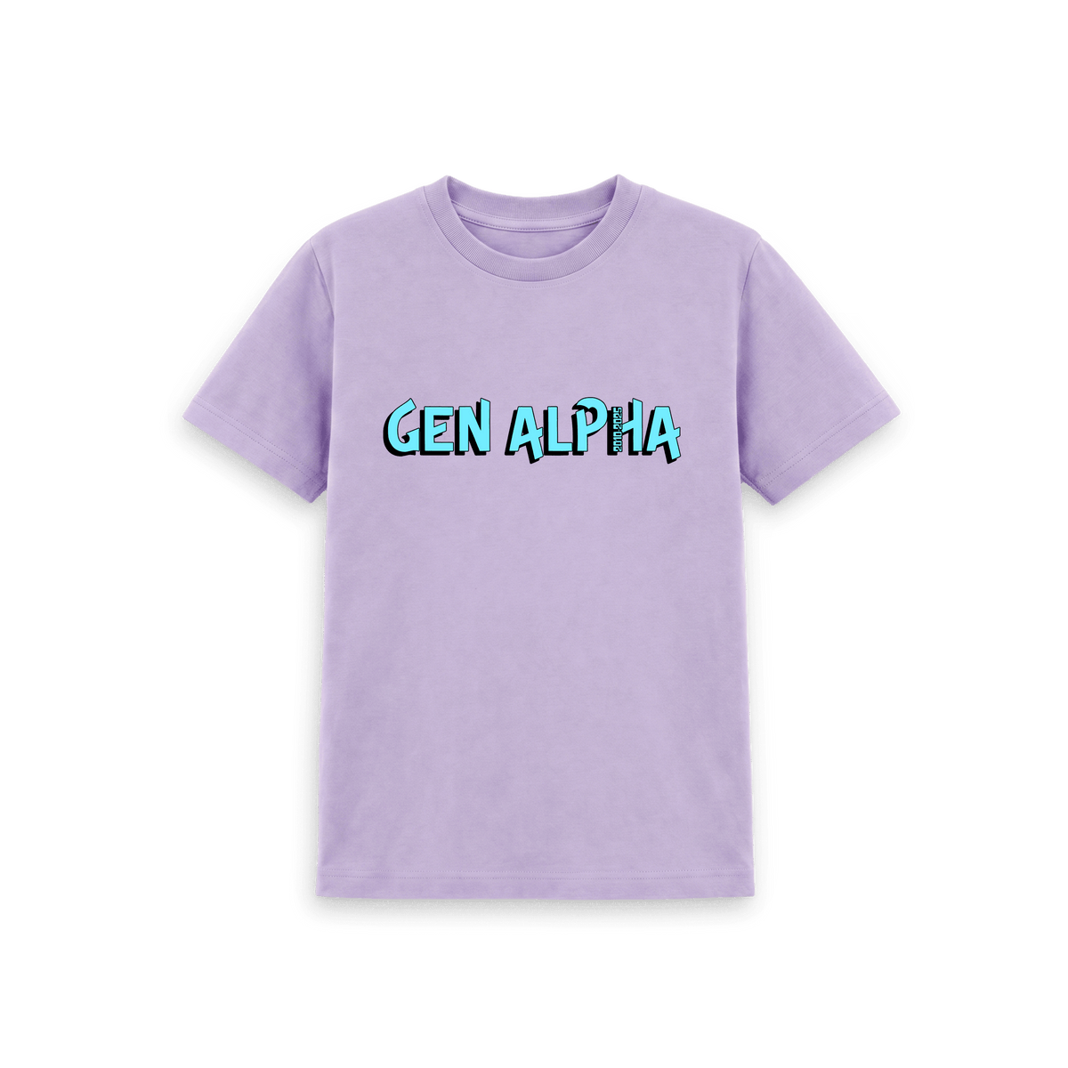 Soft Lilac Printed Kids T-Shirt Front