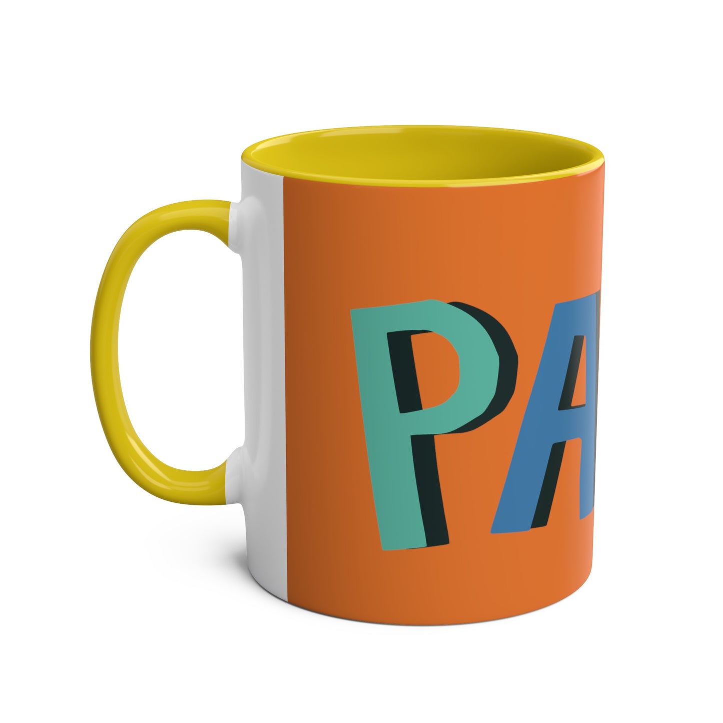 Papa Two-Tone Coffee Mugs, 11oz