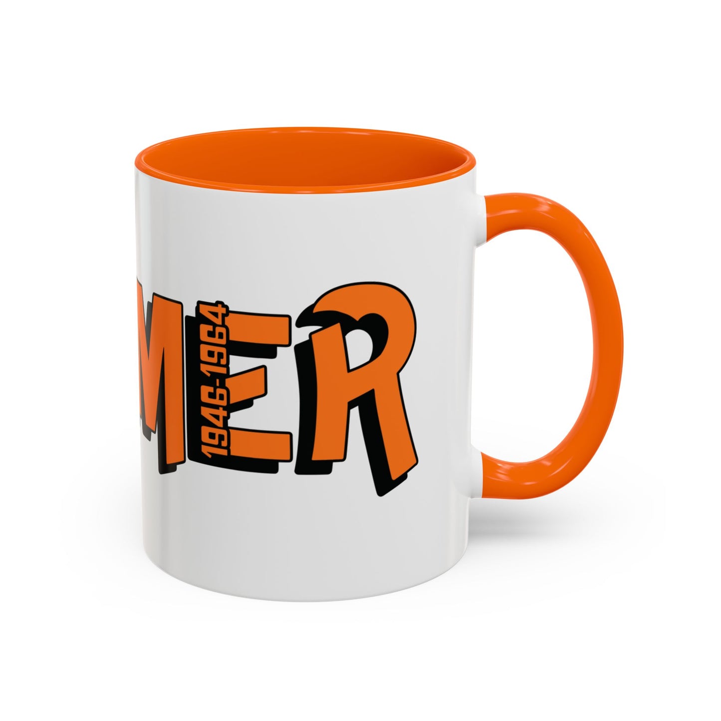 Coffee Mug - Boomer Orange Black Accent (11oz)