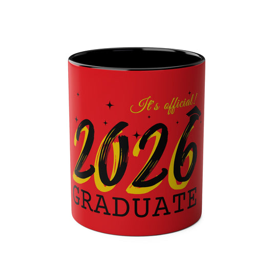 Graduate 2026 Two-Tone Coffee Mugs, 11oz