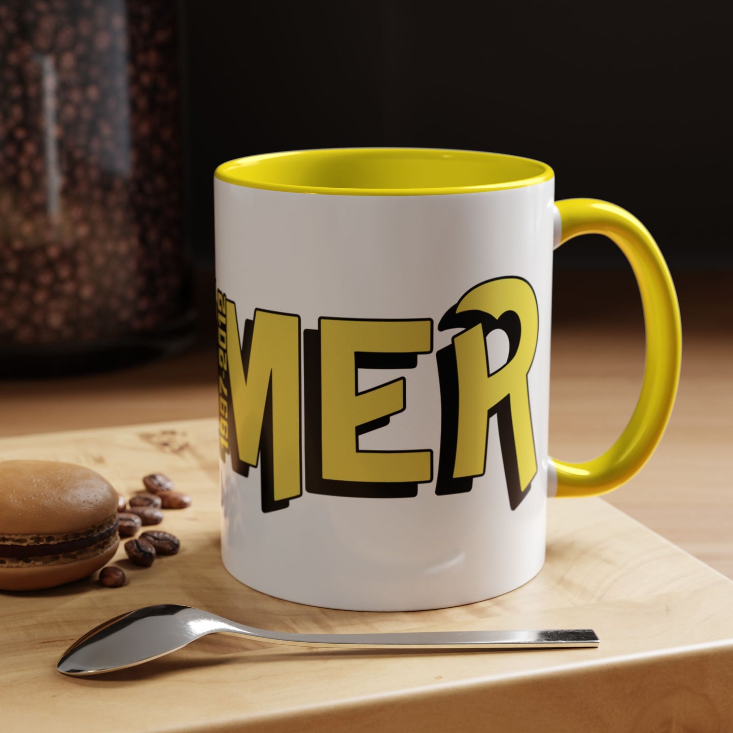 Zoomer Yellow Black Accent Coffee Mug 11oz