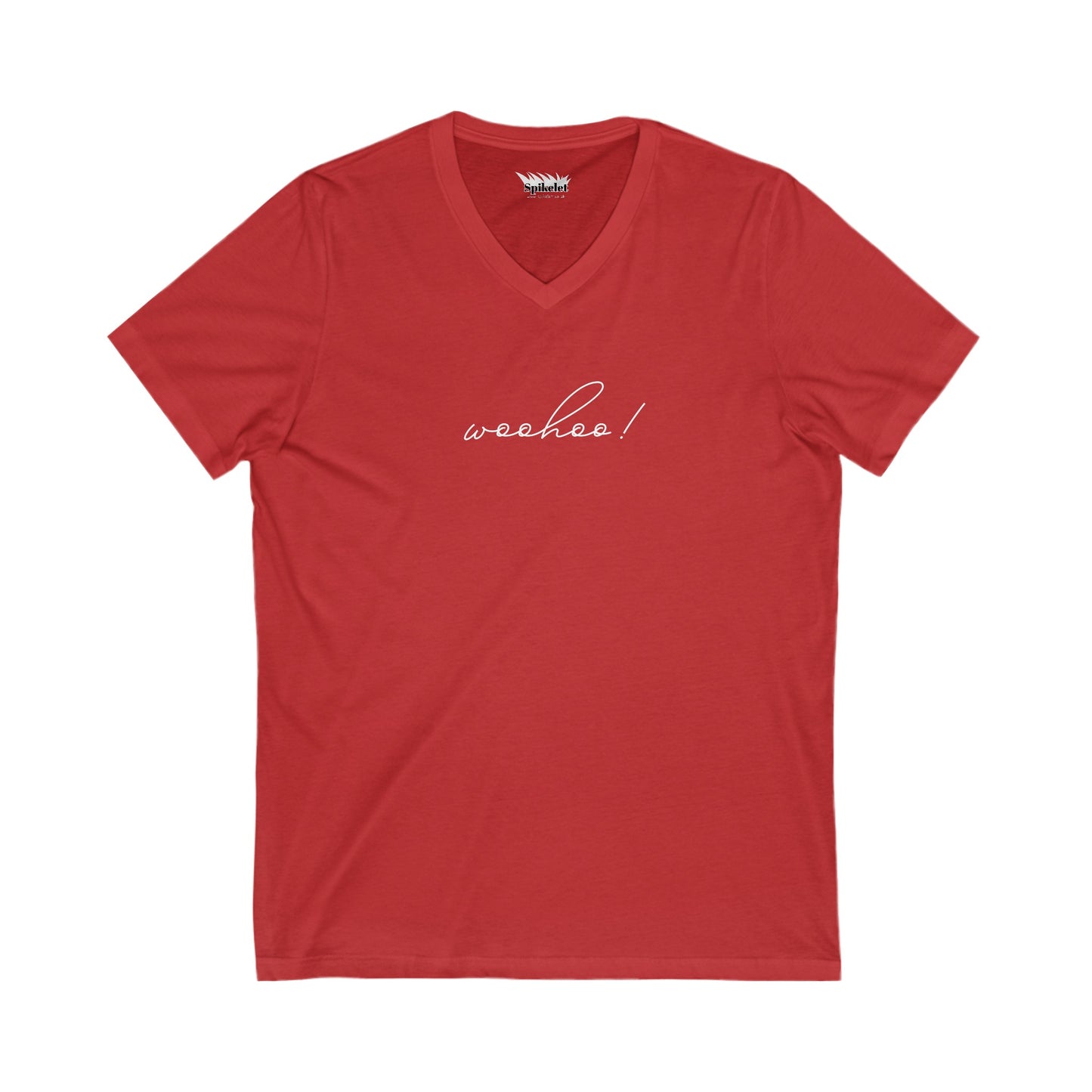 Woohoo Unisex Jersey Short Sleeve V-Neck Tee