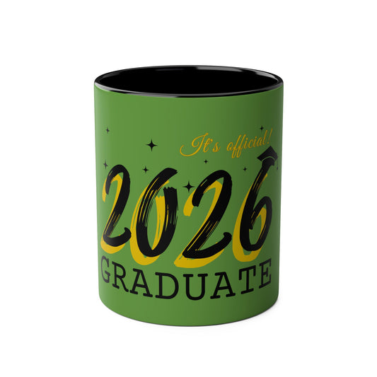 Graduate 2026 Two-Tone Coffee Mugs, 11oz