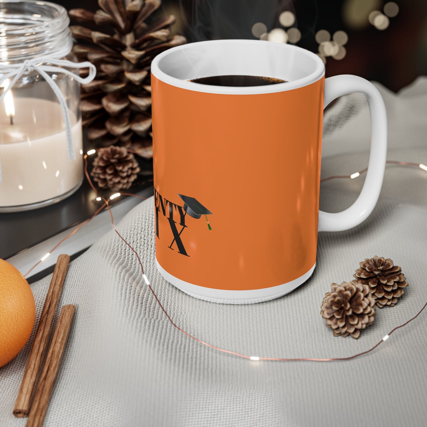 Twenty Six Grad Ceramic Coffee Cups, 11oz, 15oz