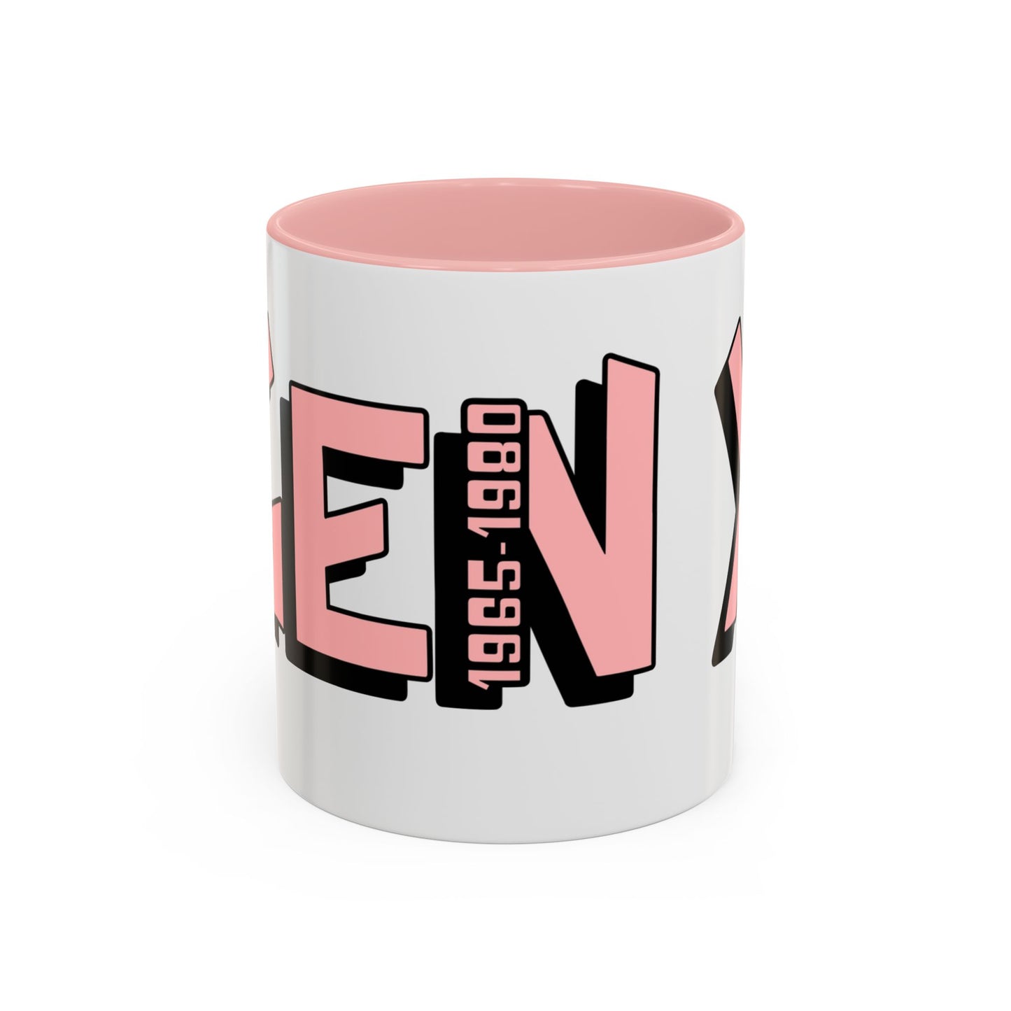 Coffee Mug - Gen X Pink Black Accent (11oz)