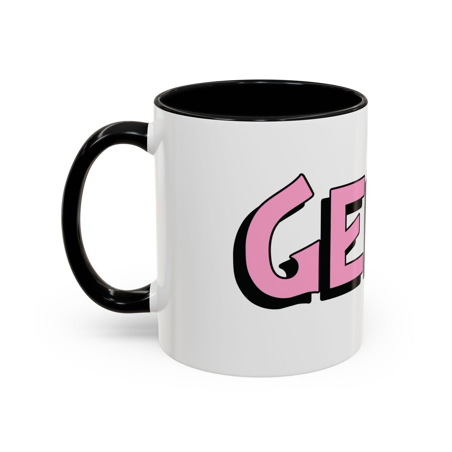 Coffee Mug - Gen X Pink Black Accent (11oz)