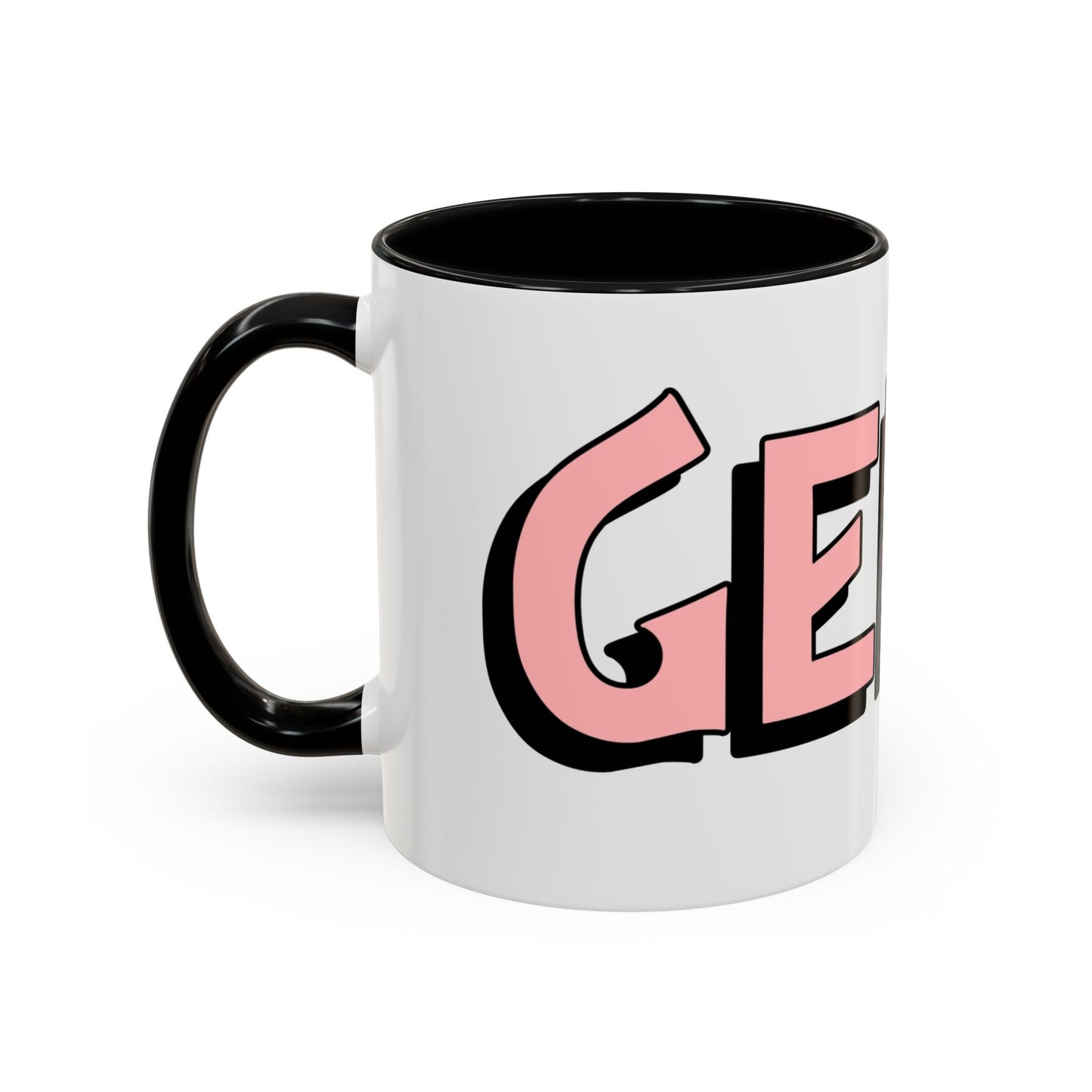 Coffee Mug - Gen X Pink Black Accent (11oz)