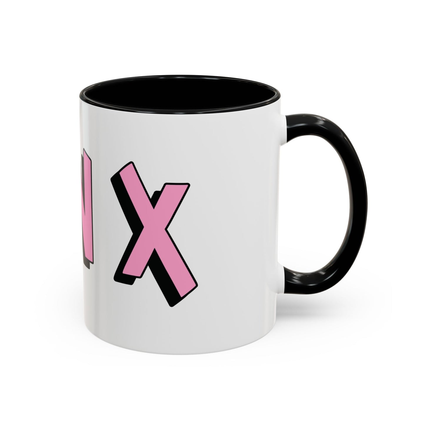 Coffee Mug - Gen X Pink Black Accent (11oz)