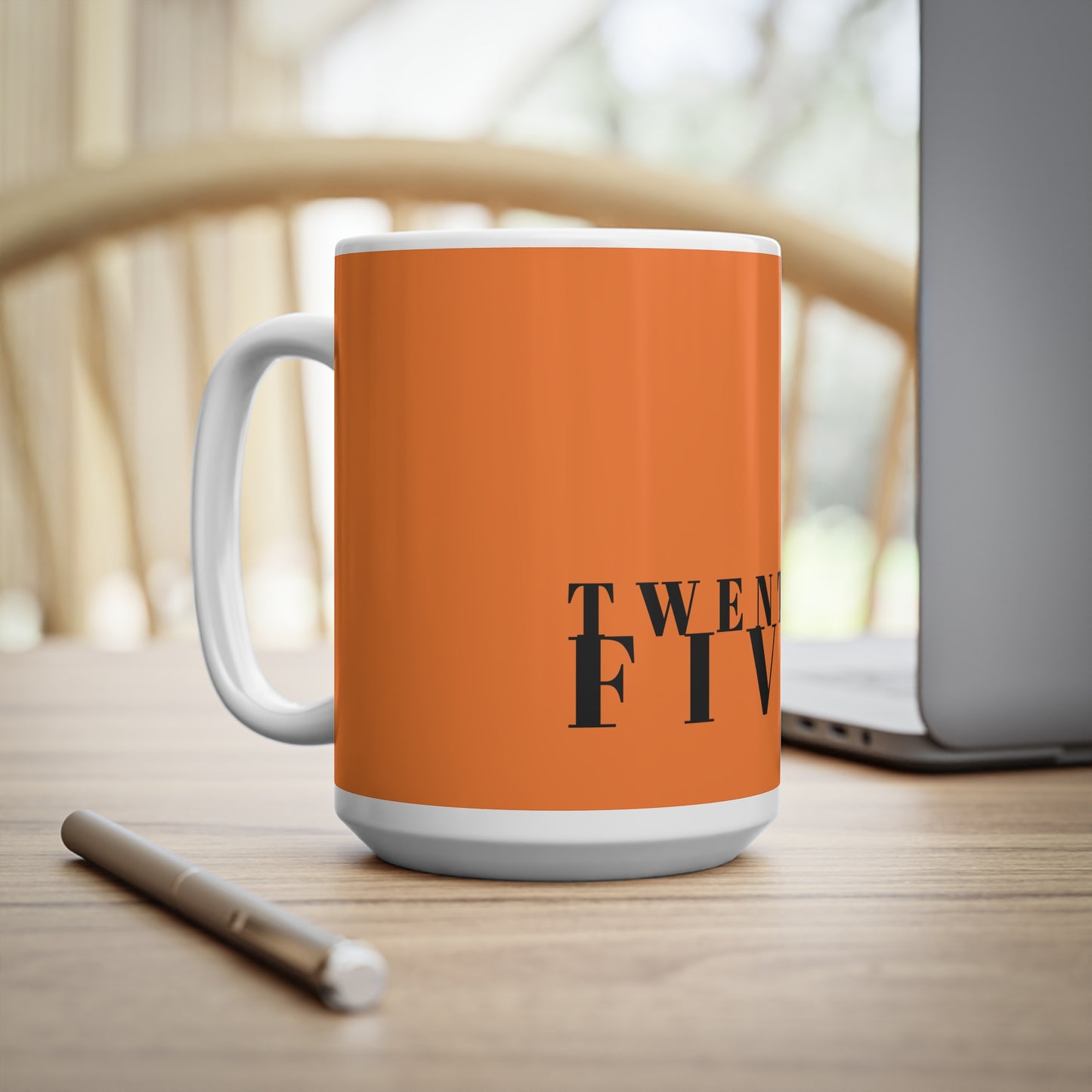 Twenty Five Grad Ceramic Coffee Cups, 11oz, 15oz