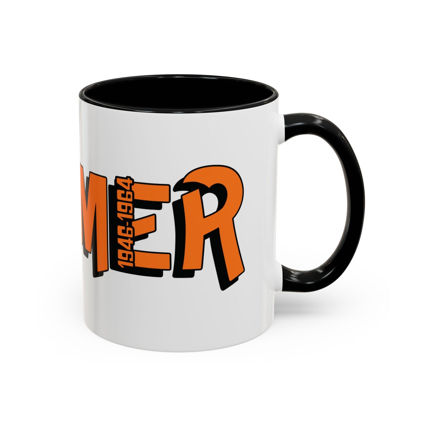 Coffee Mug - Boomer Orange Black Accent (11oz)