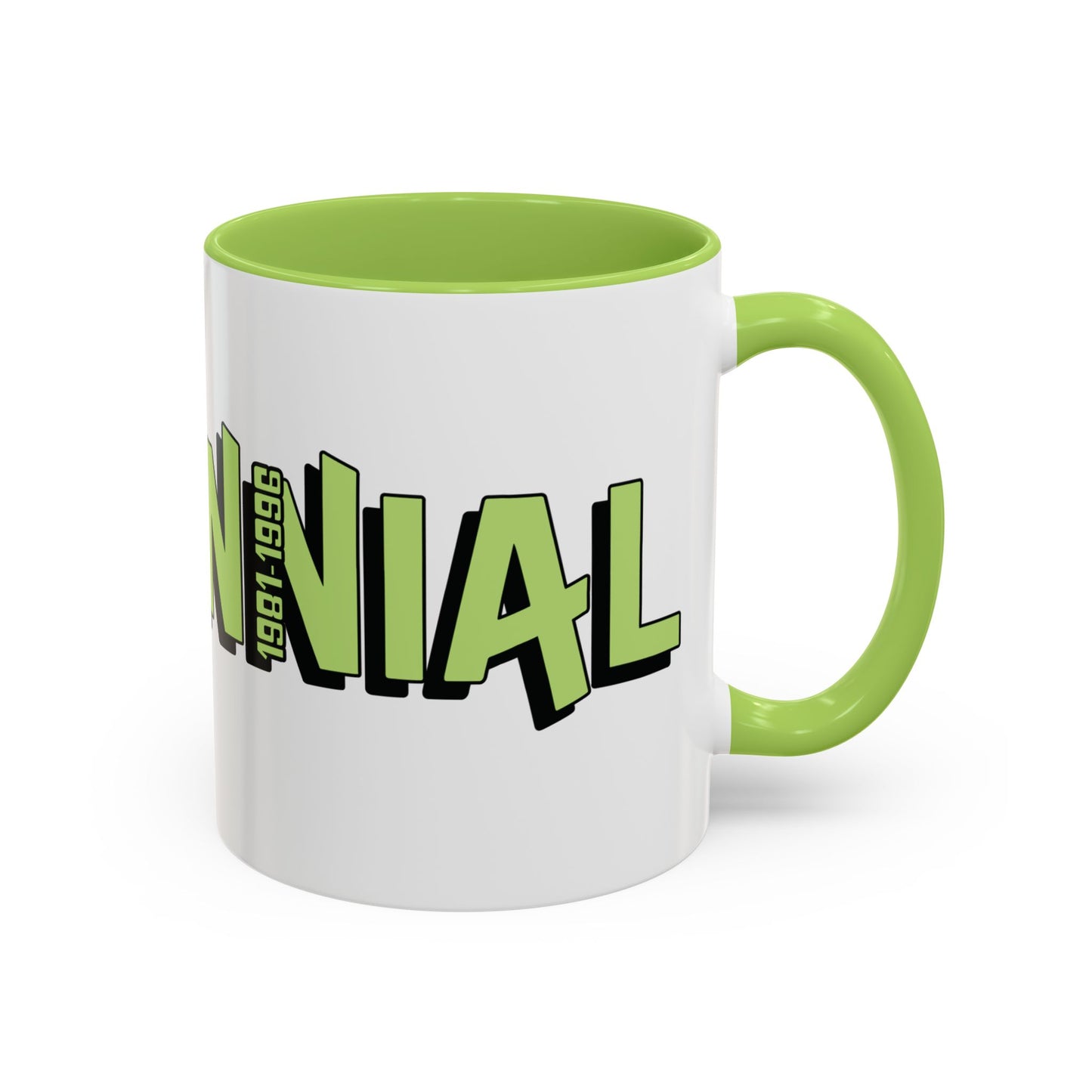 Coffee Mug - Millennial Green Black Accent (11oz)