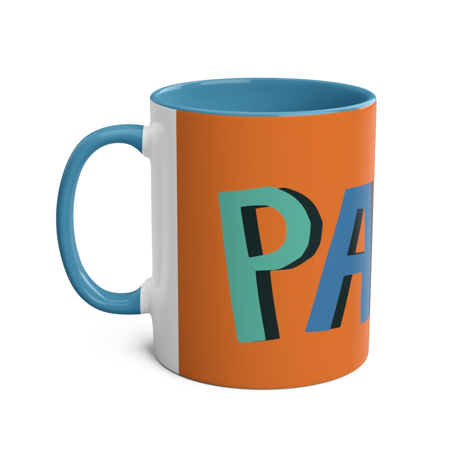 Papa Two-Tone Coffee Mugs, 11oz