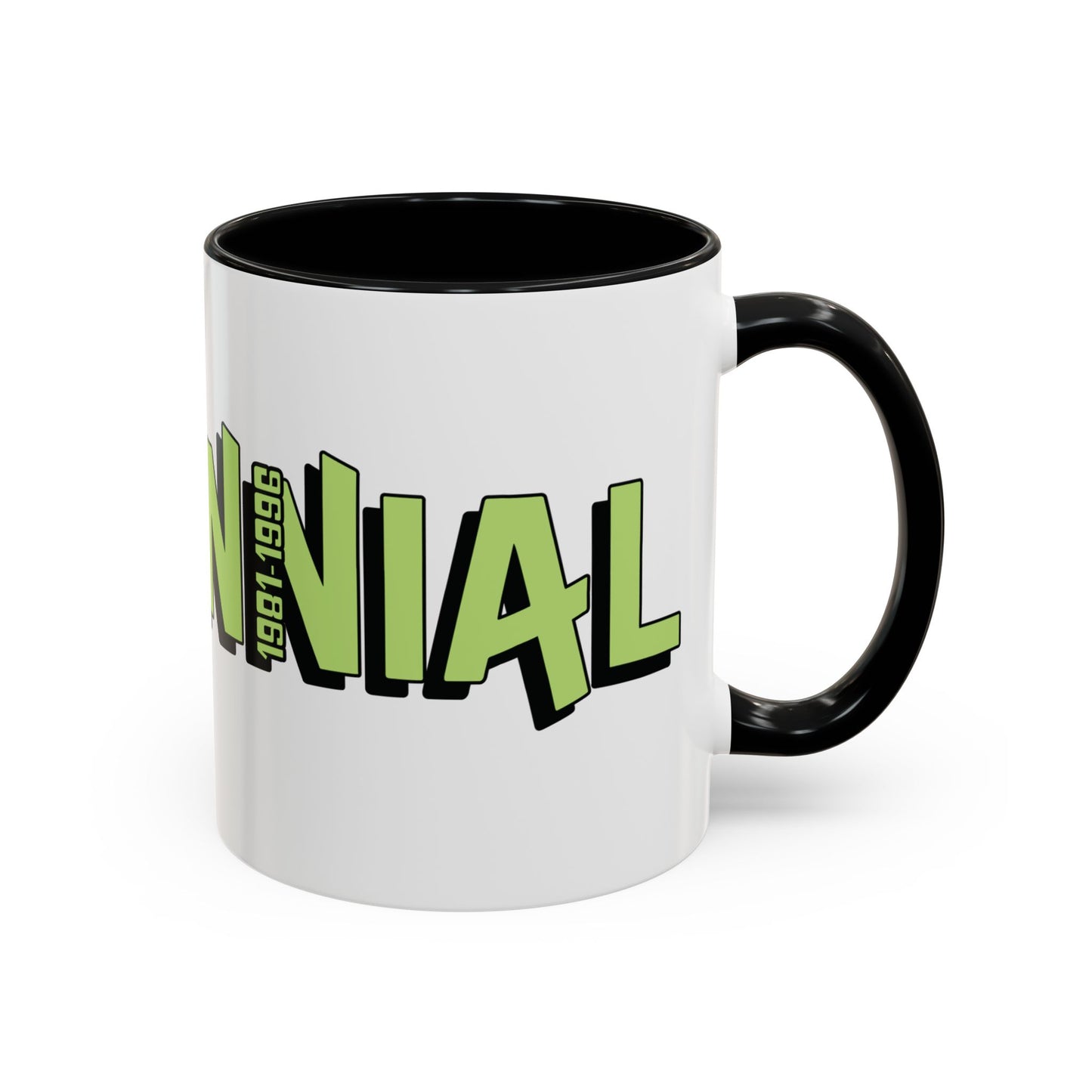 Coffee Mug - Millennial Green Black Accent (11oz)