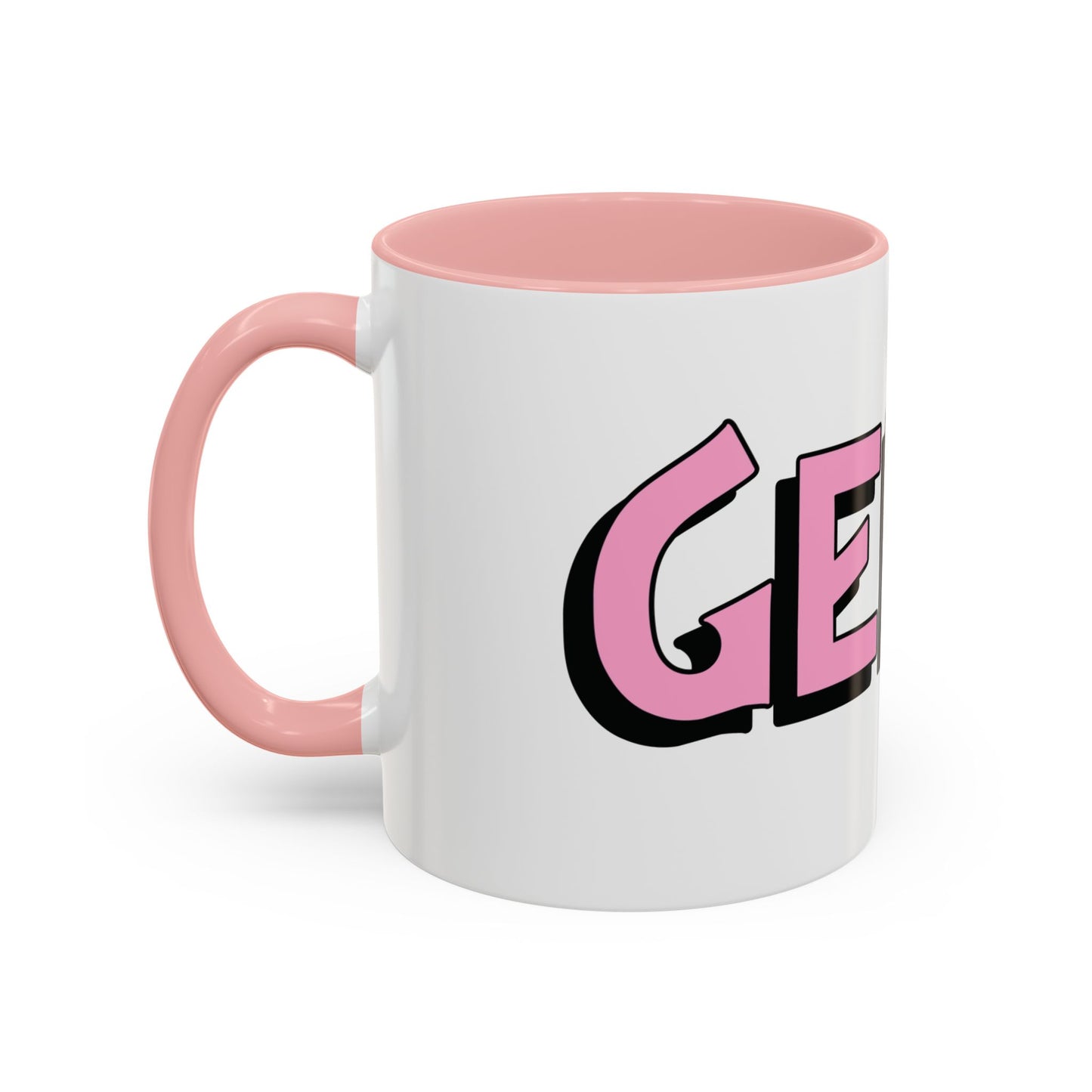 Coffee Mug - Gen X Pink Black Accent (11oz)