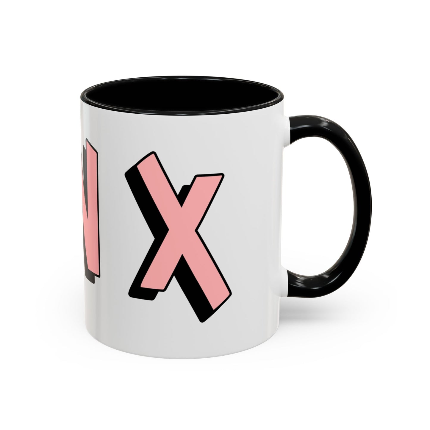 Coffee Mug - Gen X Pink Black Accent (11oz)